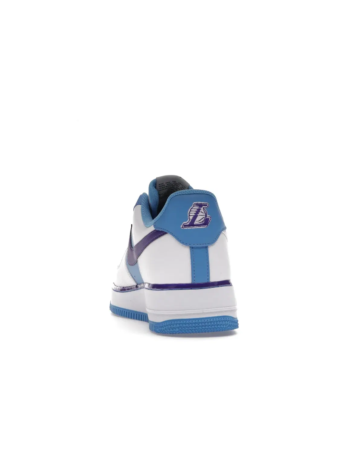 Мужские кроссовки Nike Air Force 1 Low '07 LV8 NBA 75th Anniversary Lakers — изображение 4 из 4, белый//фиолетовый/белый