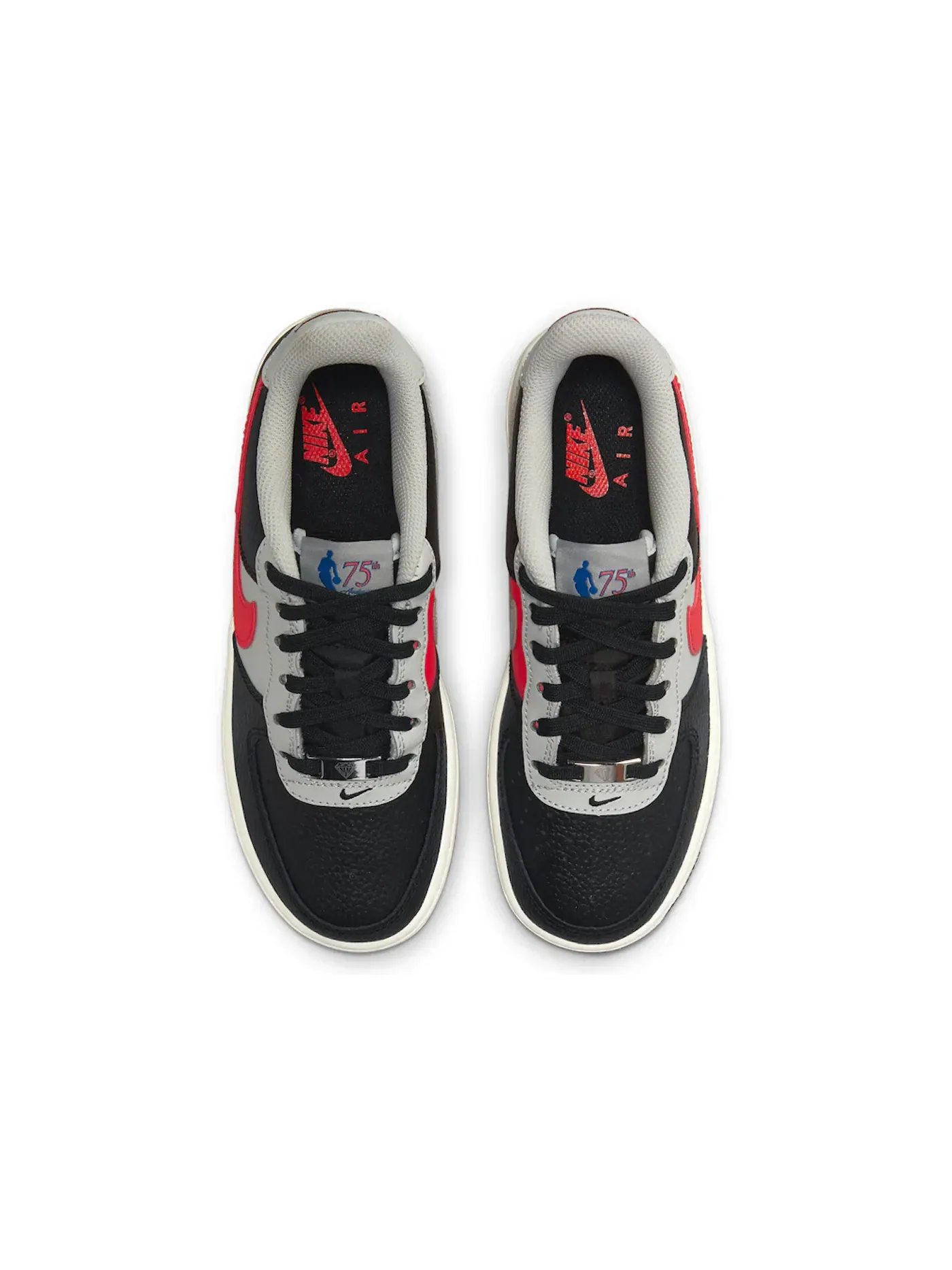 Детские кроссовки с принтом Nike Air Force 1 Low '07 LV8 Nike — изображение 2 из 2, черный/серый//красный