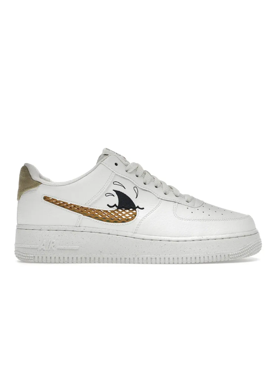 Мужские кроссовки с уникальным дизайном Nike Air Force 1 Low '07 LV8 Nike — изображение 1 из 4, черный//золотистый