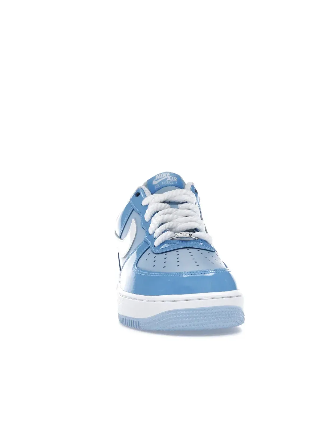 Мужские кроссовки с патентной кожей Nike Air Force 1 Low '07 LV8 — изображение 2 из 4, синий/синий/белый