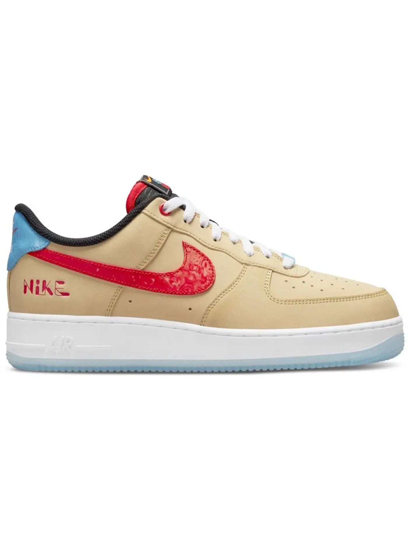 Мужские кроссовки Lifestyle Nike Air Force 1 Low '07 LV8 — изображение 1 из 1, красный-черный