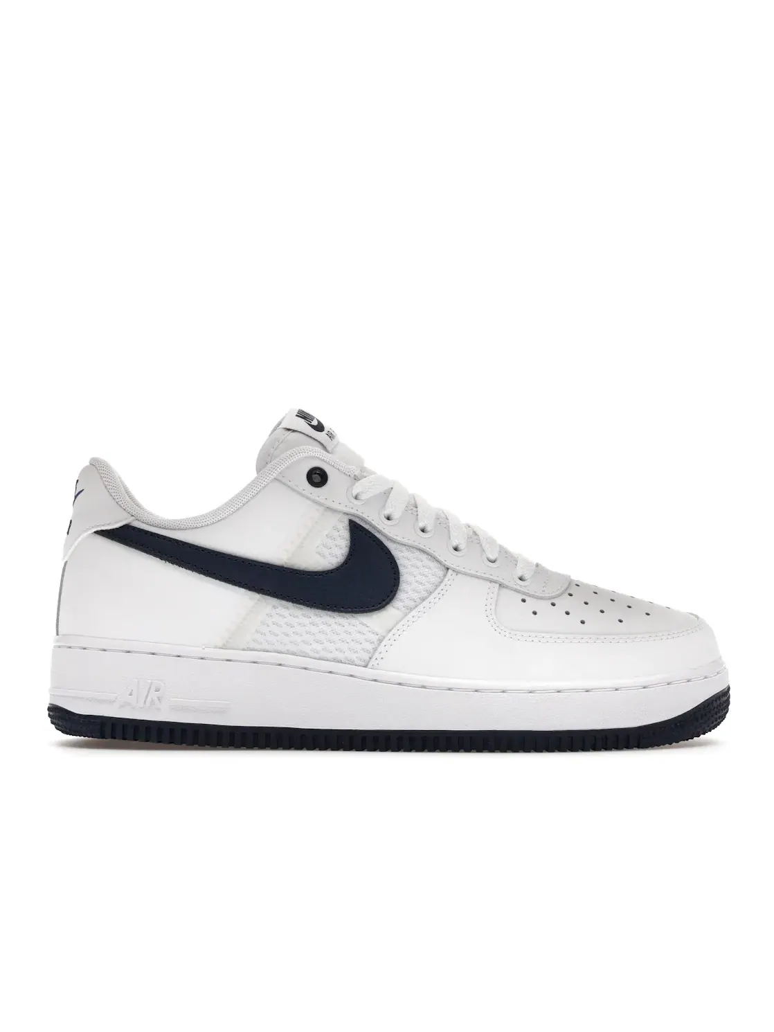 Мужские кроссовки с сетчатыми вставками Nike Air Force 1 Low '07 LV8 SE — изображение 1 из 4, белый//темно-синий