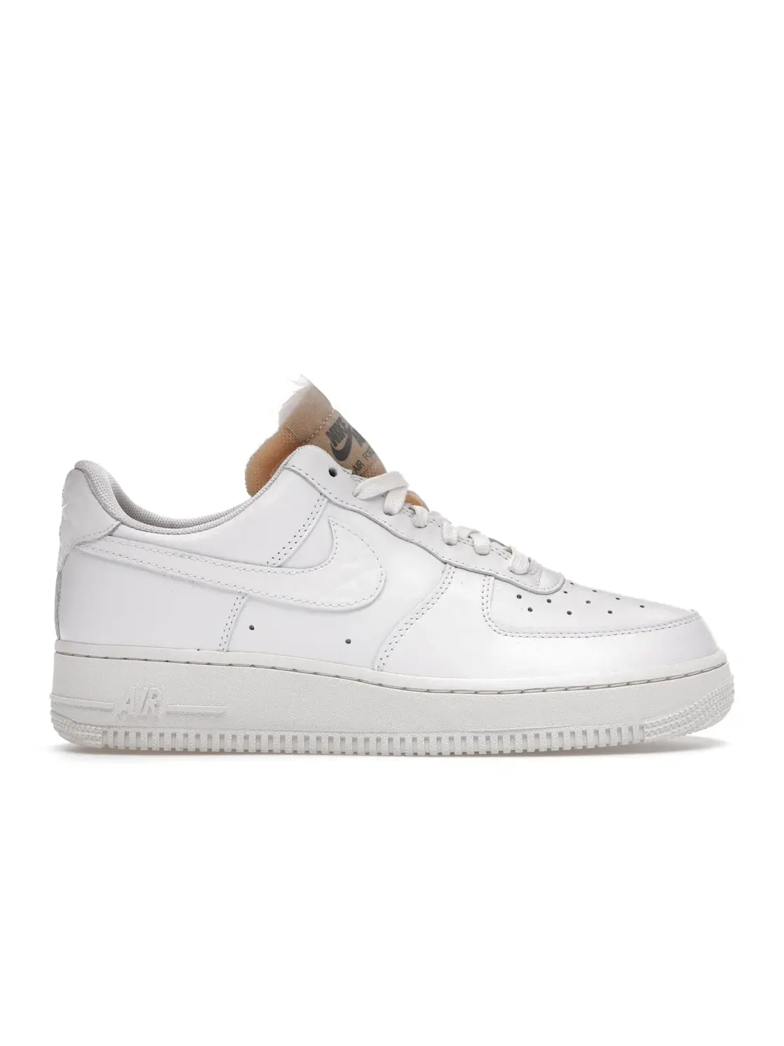 Женские кроссовки Lifestyle с блестками Nike Air Force 1 Low '07 LX — изображение 1 из 4, белый/белый-белый-белый