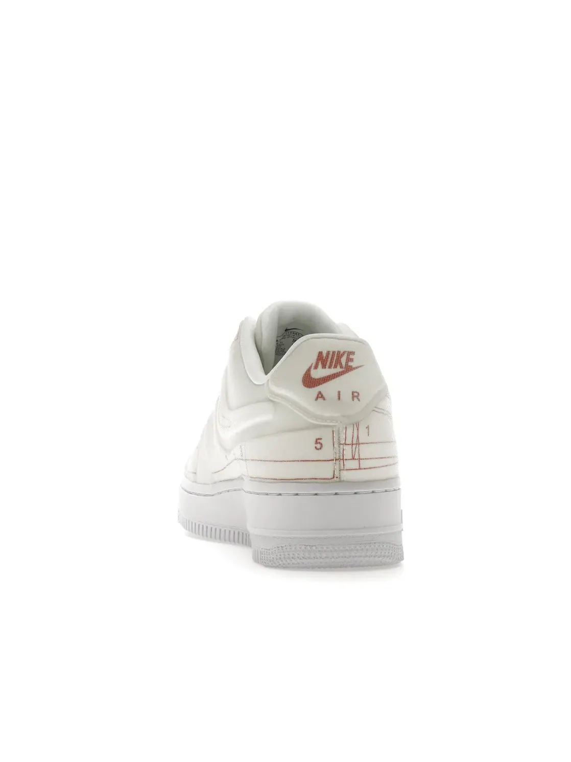 Женские кроссовки Lifestyle с принтом Nike Air Force 1 Low '07 LX Nike — изображение 4 из 4, белый/белый-красный