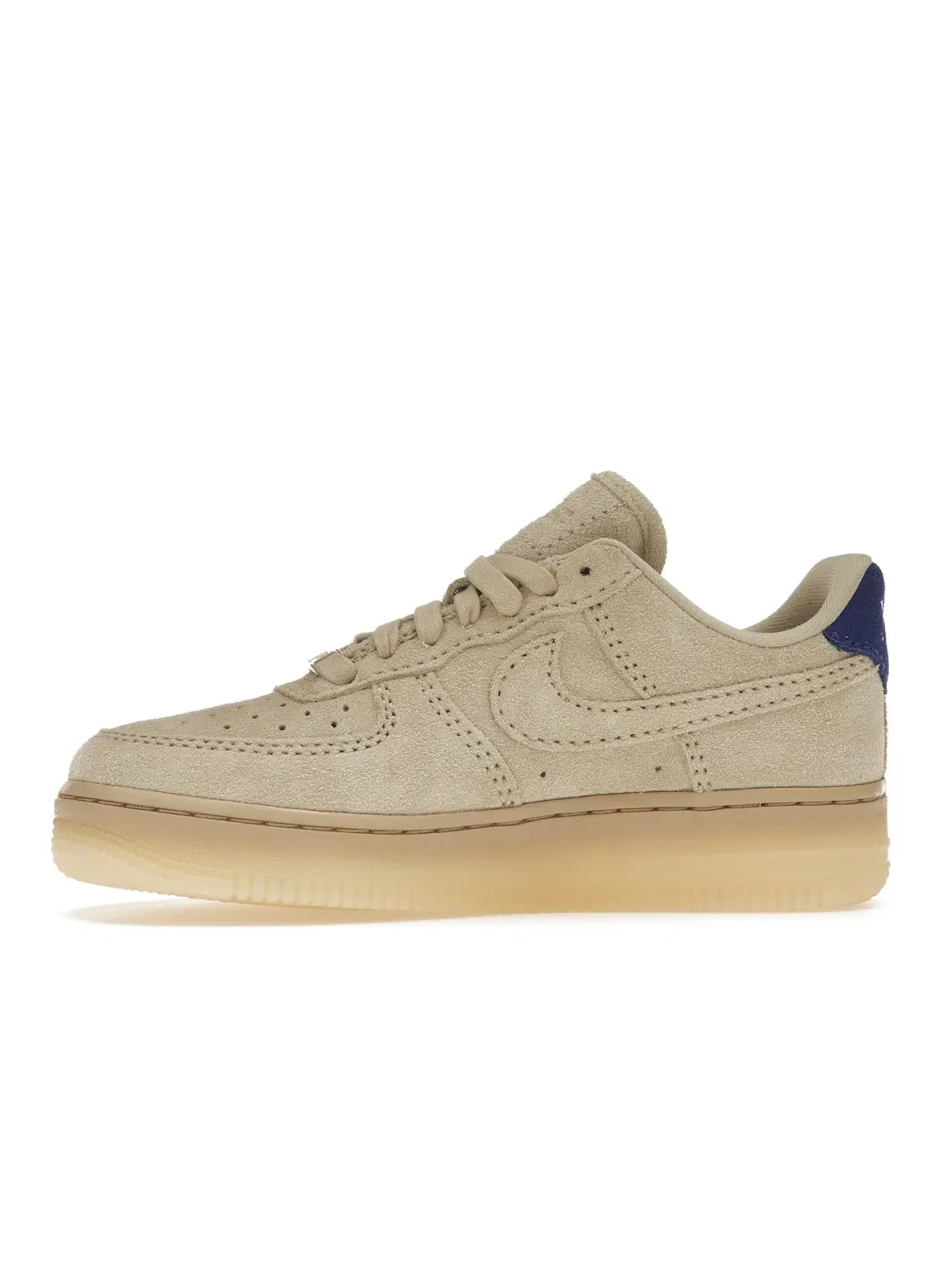 Женские кроссовки с замшевым верхом Nike Air Force 1 Low '07 LX — изображение 3 из 4, глубокий синий