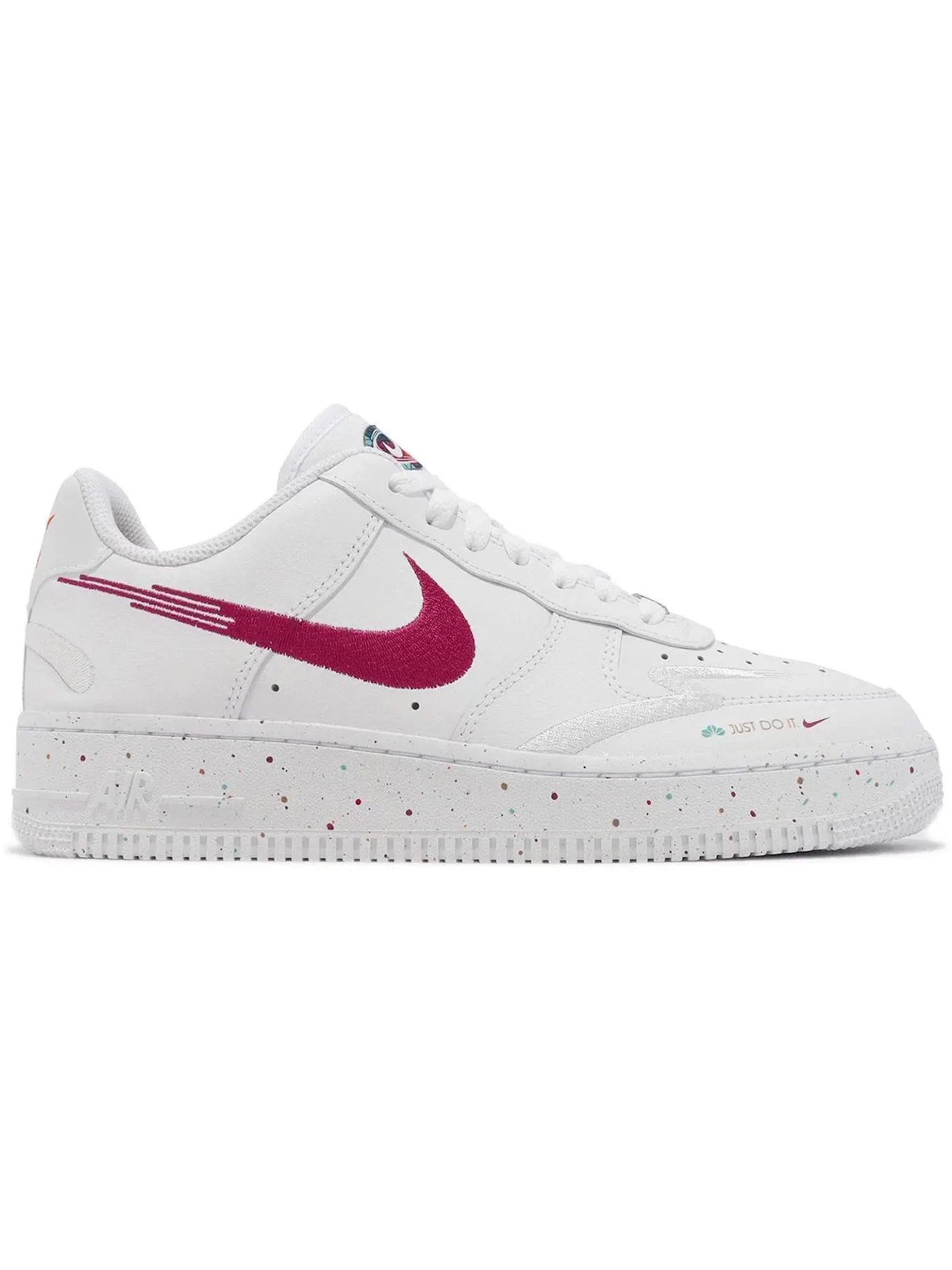 Женские кроссовки с высоким верхом Nike Air Force 1 Low '07 LX Leap High — изображение 1 из 2, белый/белый/оранжевый