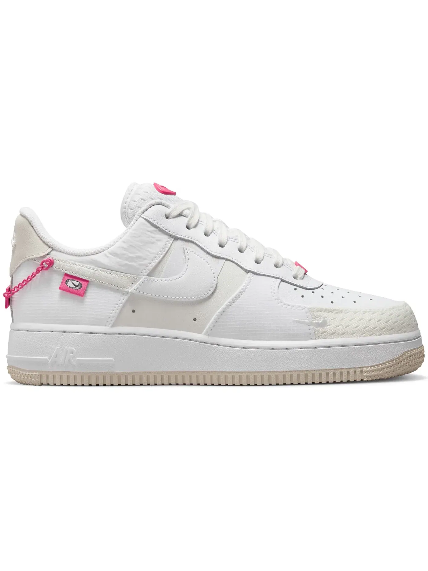 Женские кроссовки Lifestyle Nike Air Force 1 Low '07 LX — изображение 1 из 1, белый/белый--розовый