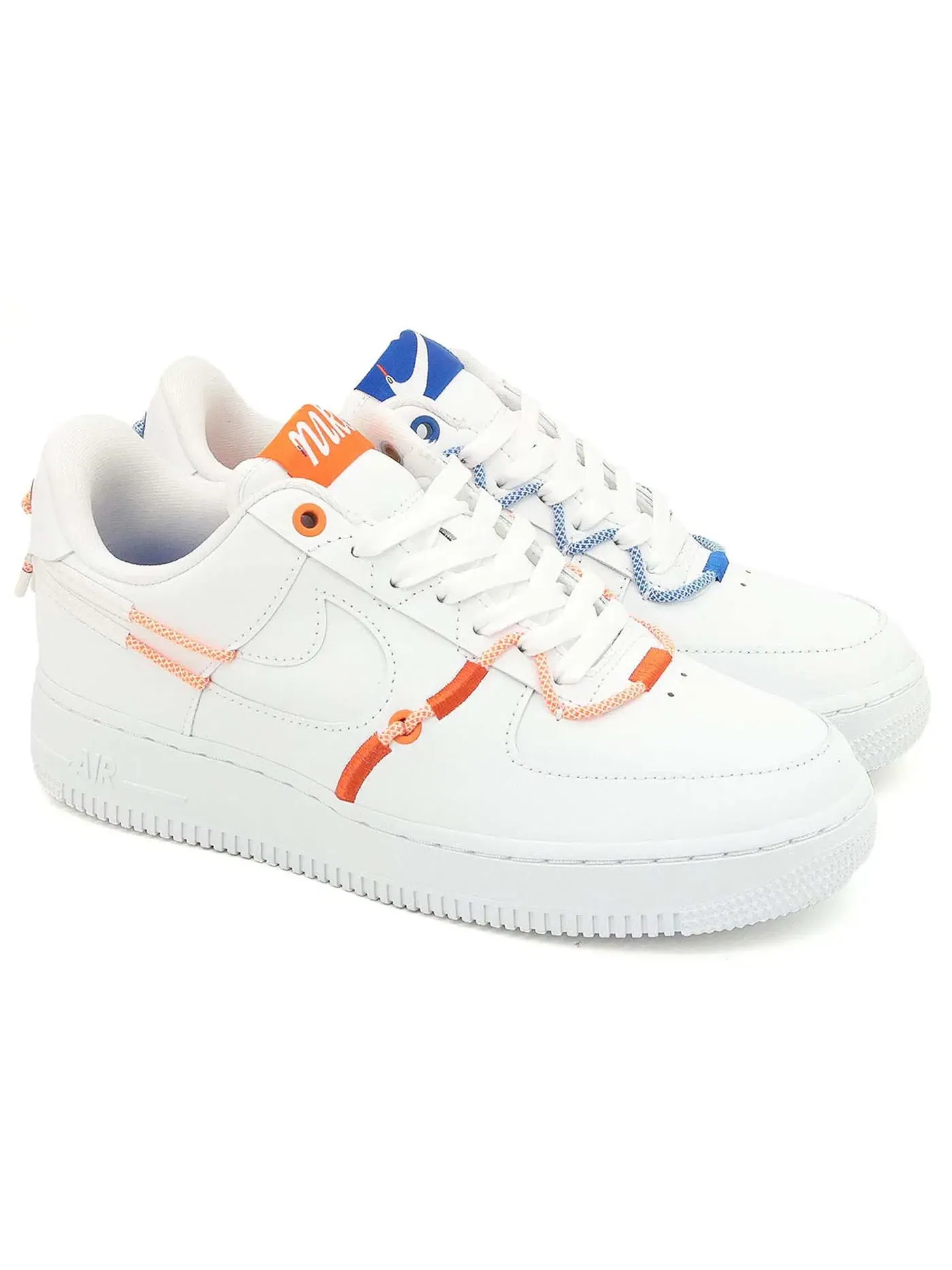 Женские кроссовки Lifestyle Nike Air Force 1 Low '07 LX — изображение 2 из 2, белый/оранжевый-синий