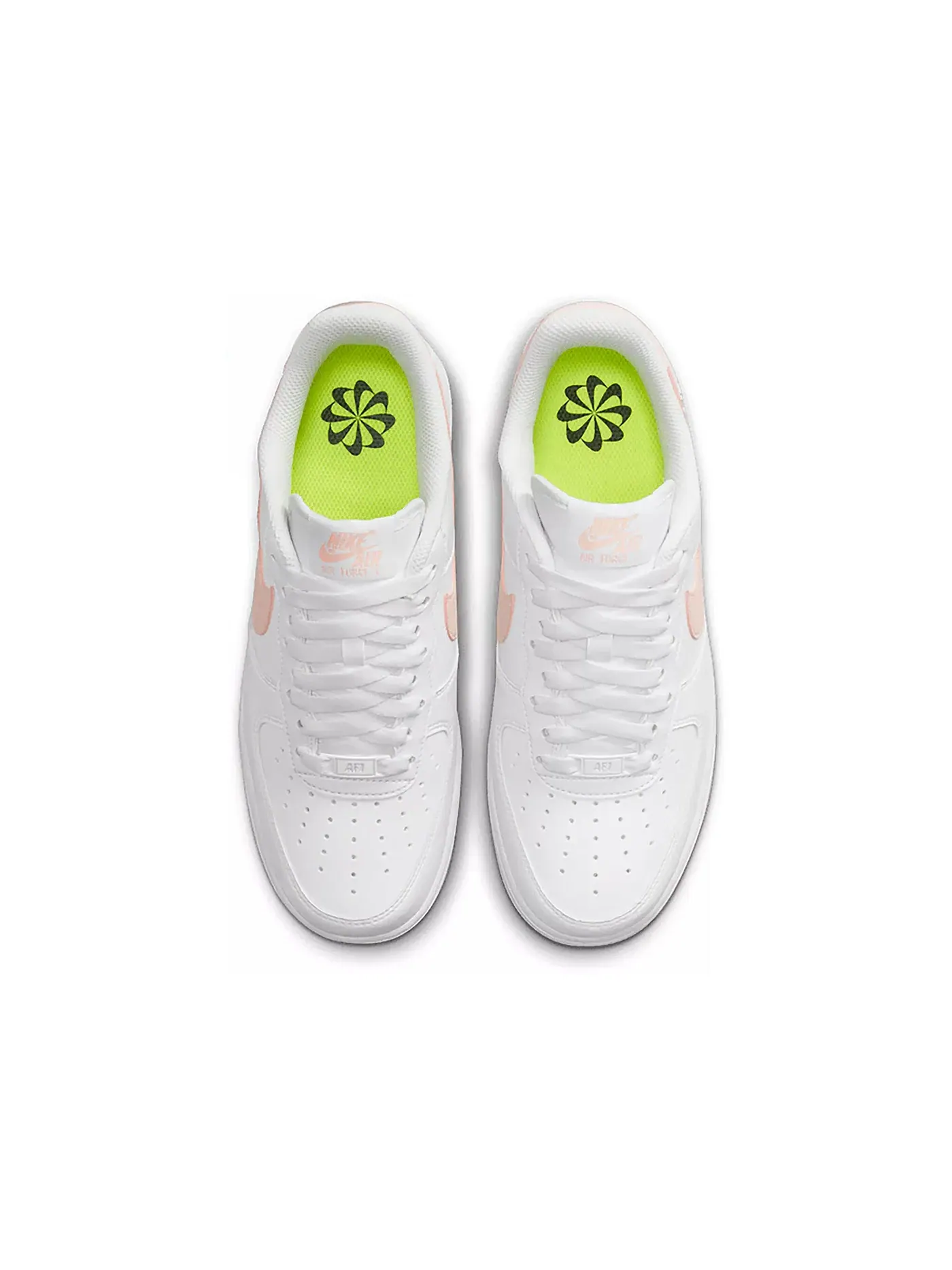 Женские кроссовки Lifestyle Nike Air Force 1 Low '07 — изображение 3 из 4, белый/белый/оранжевый