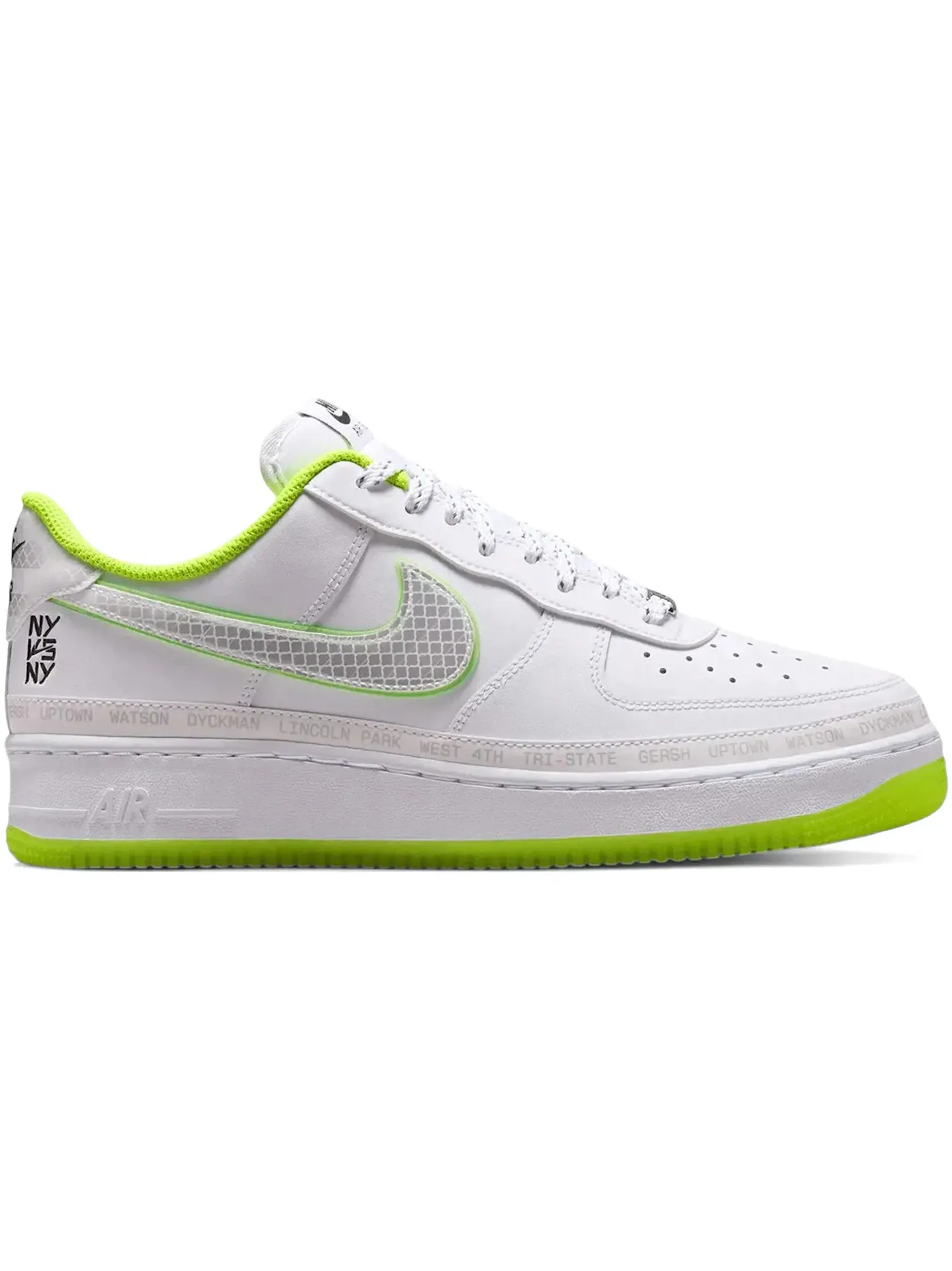 Мужские кроссовки Lifestyle Nike Air Force 1 Low '07 NY vs. NY — изображение 1 из 1, белый/-зеленый