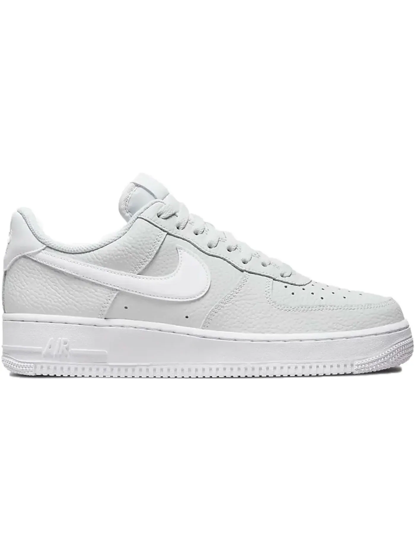 Мужские кроссовки с тисненой кожей Nike Air Force 1 Low 07 Pebbled — изображение 1 из 1, платиновый белый