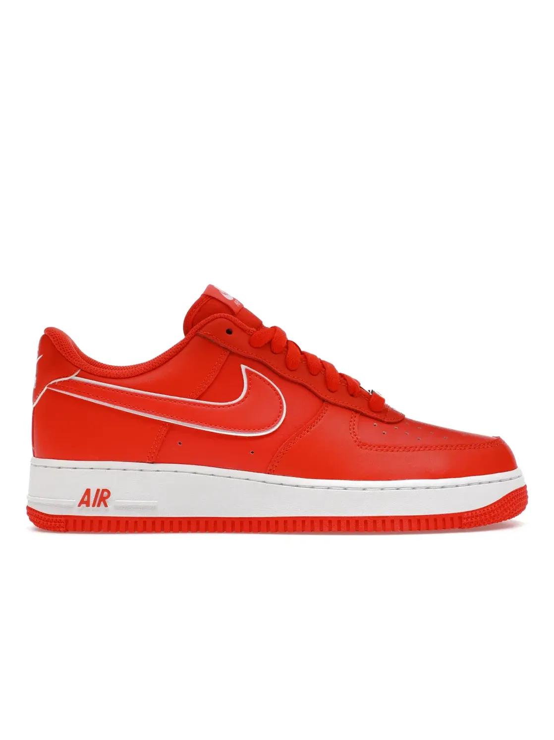 Мужские кроссовки кожаные Nike Air Force 1 Low 07 — изображение 1 из 4, красный/красный-белый