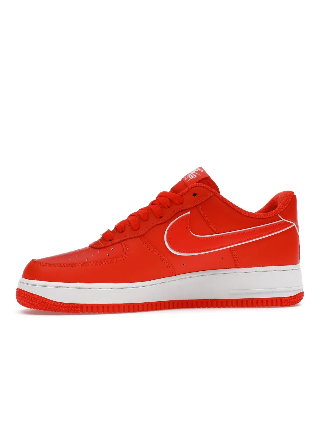 Мужские кроссовки кожаные Nike Air Force 1 Low 07 — изображение 3 из 4, красный/красный-белый