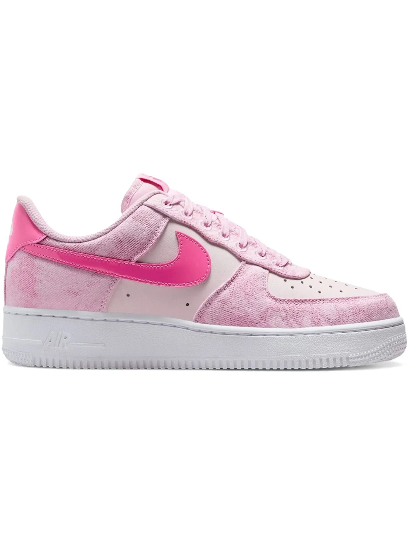 Женские кроссовки с джинсовым принтом Nike Air Force 1 Low '07 — изображение 1 из 1, розовый//розовый/белый