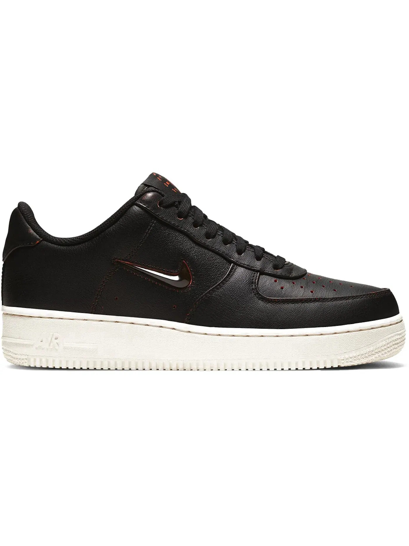 Мужские кроссовки Lifestyle Nike Air Force 1 Low '07 PRM — изображение 1 из 1, черный/черный-оранжевый