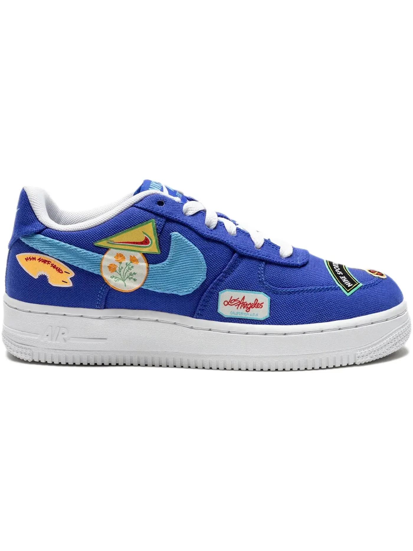 Детские кроссовки Lifestyle Nike Air Force 1 Low '07 PRM — изображение 1 из 1, синий/синий/белый