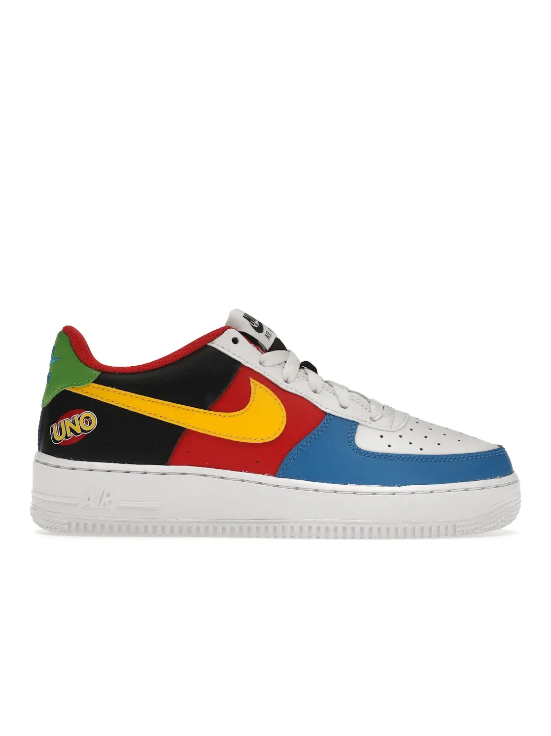 Детские кроссовки для мальчиков и девочек с принтом Uno Nike Air Force 1 Low '07 QS — изображение 1 из 4