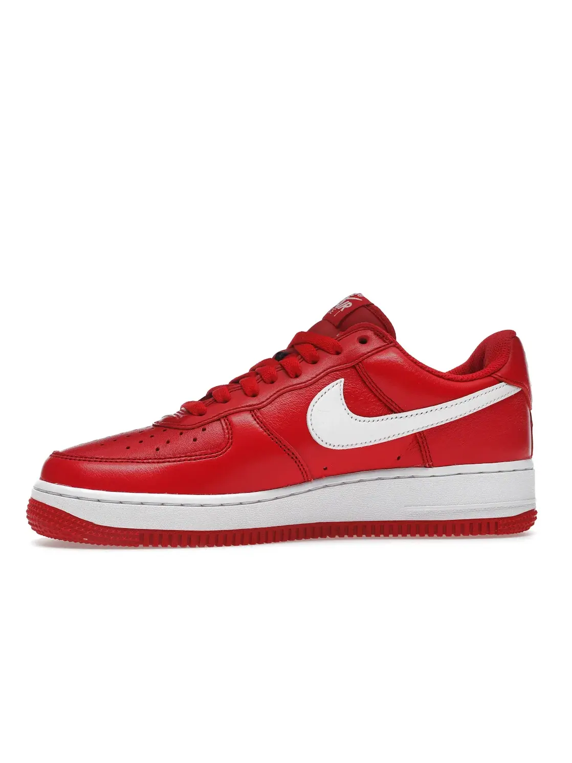 Мужские кроссовки кожаные Nike Air Force 1 Low Retro QS Nike — изображение 3 из 4, красный белый