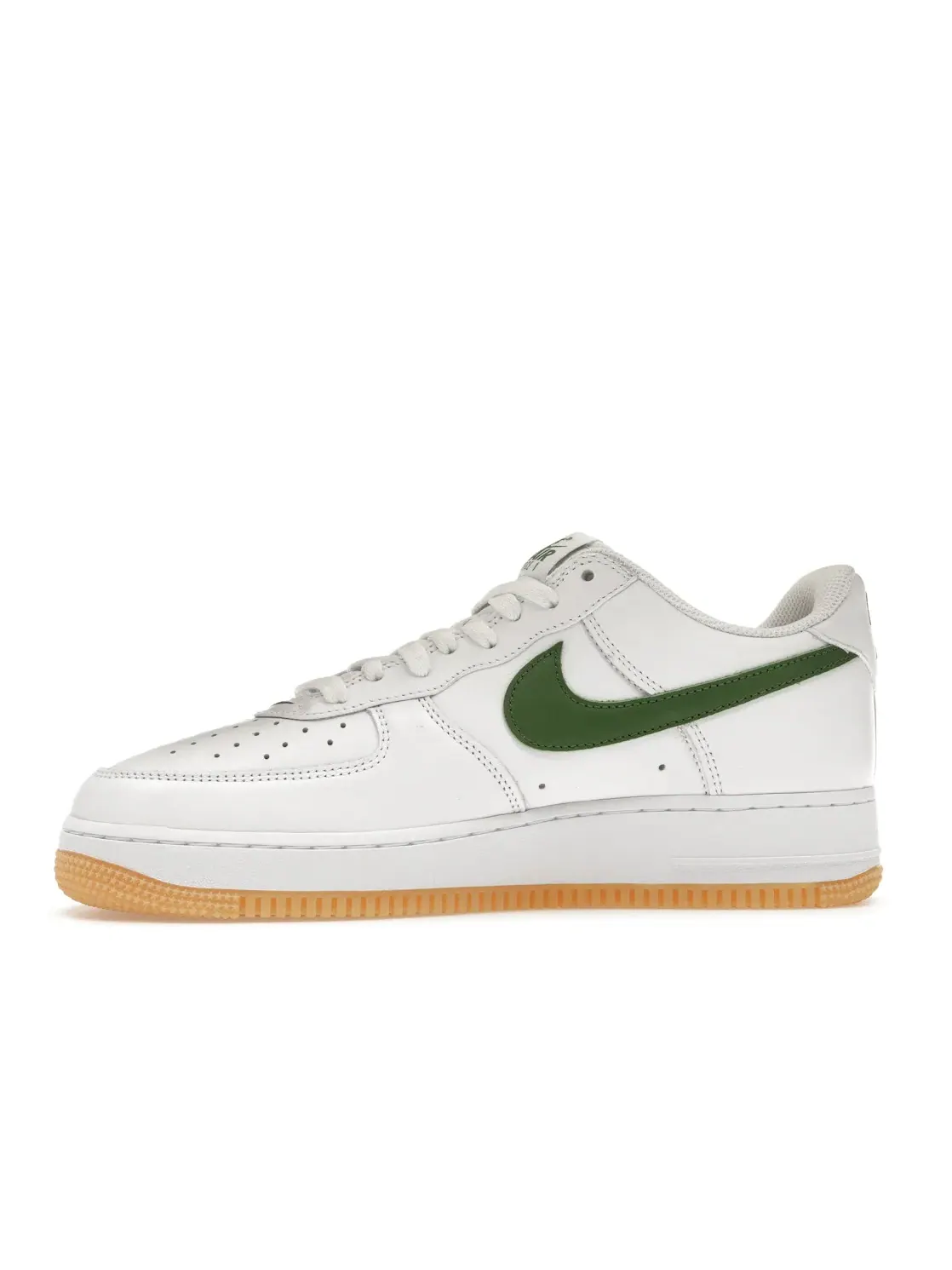 Мужские кроссовки с премиальной кожи Nike Air Force 1 Low Retro QS — изображение 3 из 4, белый/зеленый/желтый