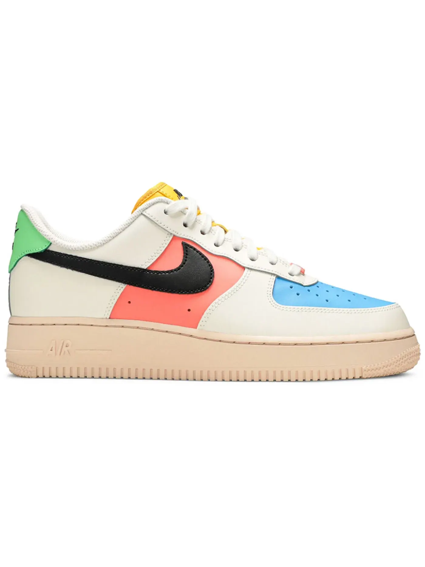 Женские кроссовки Lifestyle Nike Air Force 1 Low '07 — изображение 1 из 1, черный-яркий-зеленый