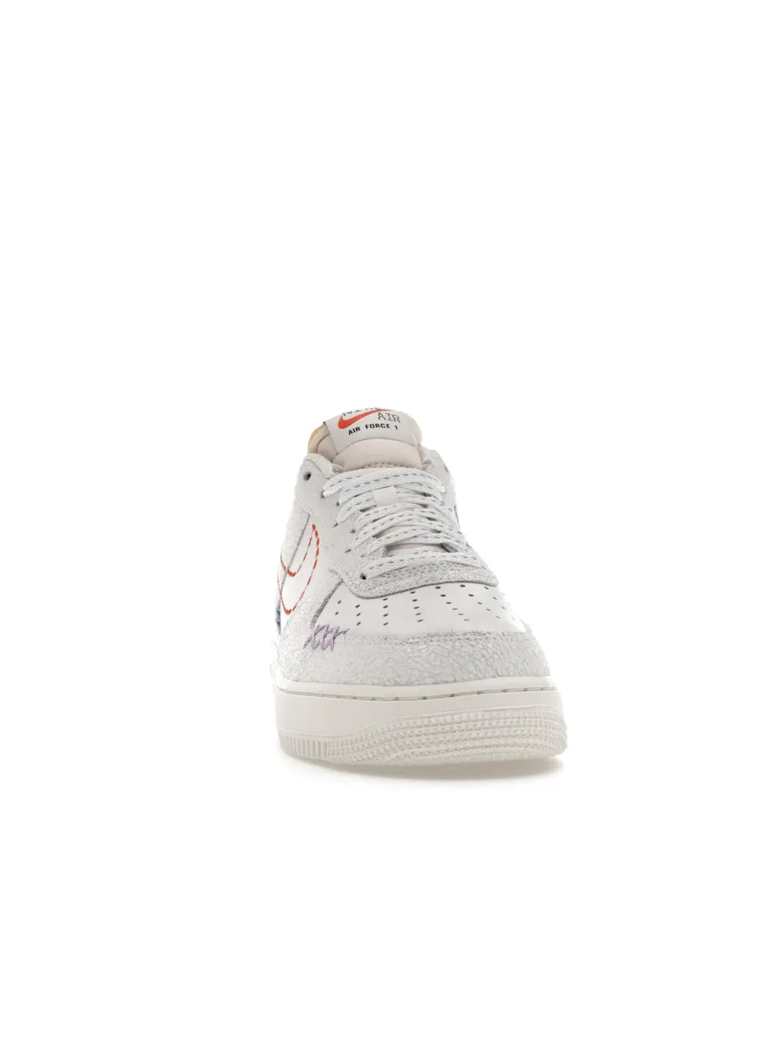 Женские кроссовки с принтом Nike Air Force 1 Low '07 SE Nike — изображение 2 из 4, белый//зеленый/оранжевый