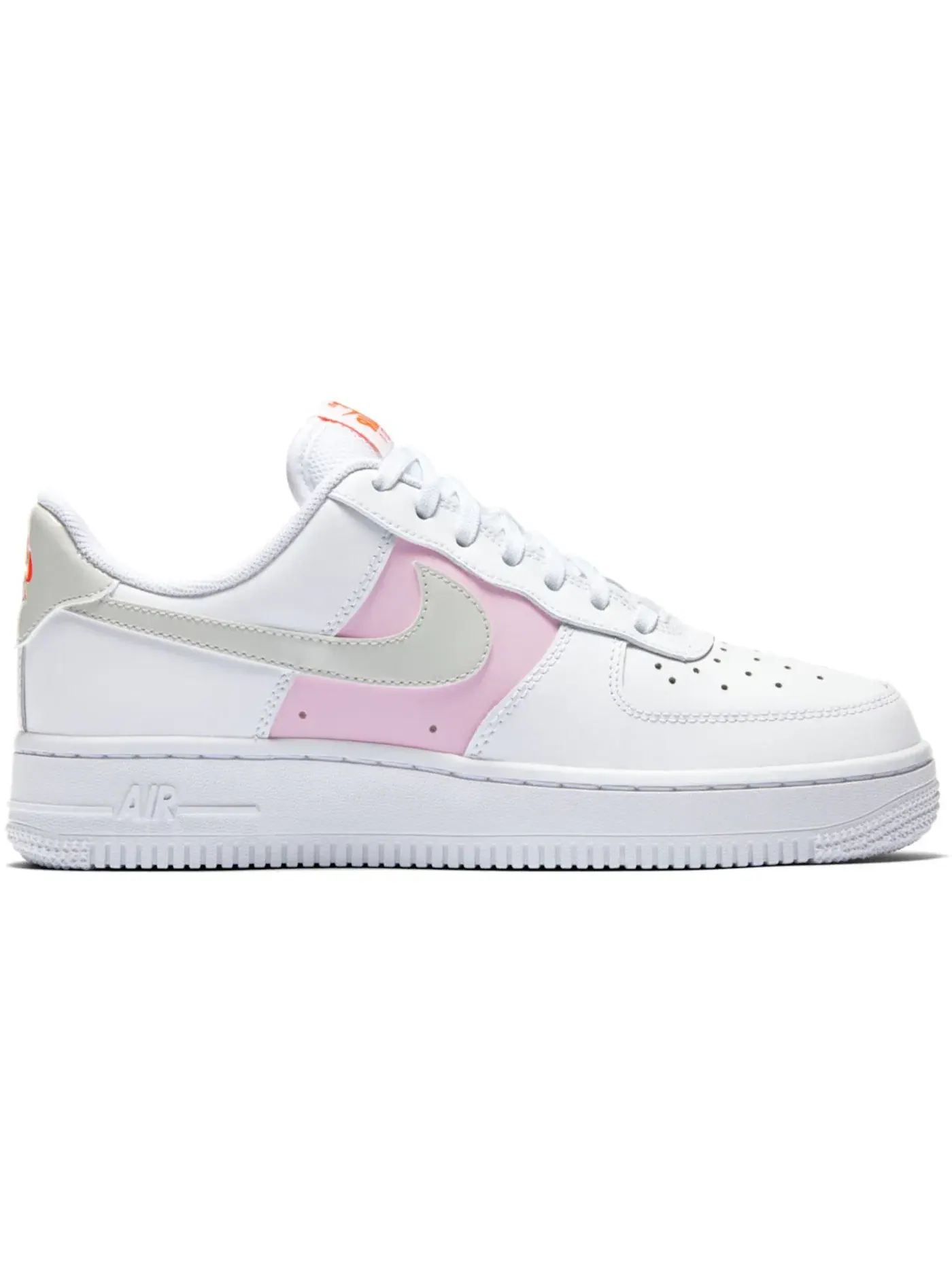 Женские кроссовки Lifestyle Nike Air Force 1 Low 07 SE Premium — изображение 1 из 1, белый/розовый/оранжевый