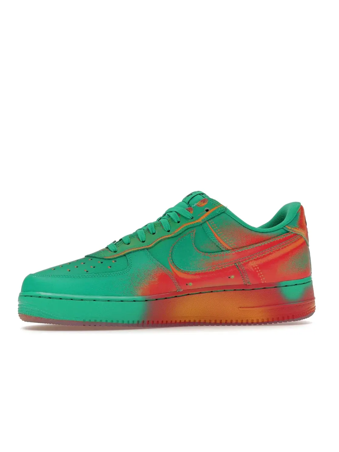 Мужские кроссовки Lifestyle с контрастным дизайном Nike Air Force 1 Low '07 — изображение 3 из 4, зеленый/яркий/оранжевый