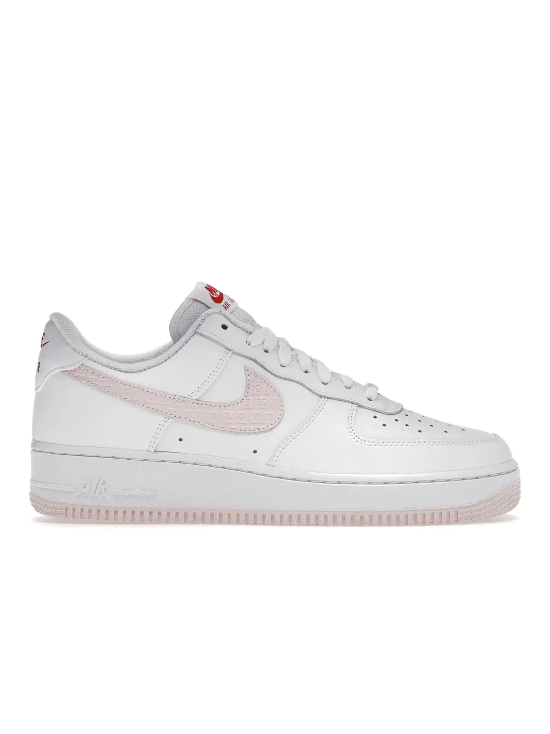 Мужские кроссовки Lifestyle с кожаным верхом Nike Air Force 1 Low '07 — изображение 1 из 4, белый/красный