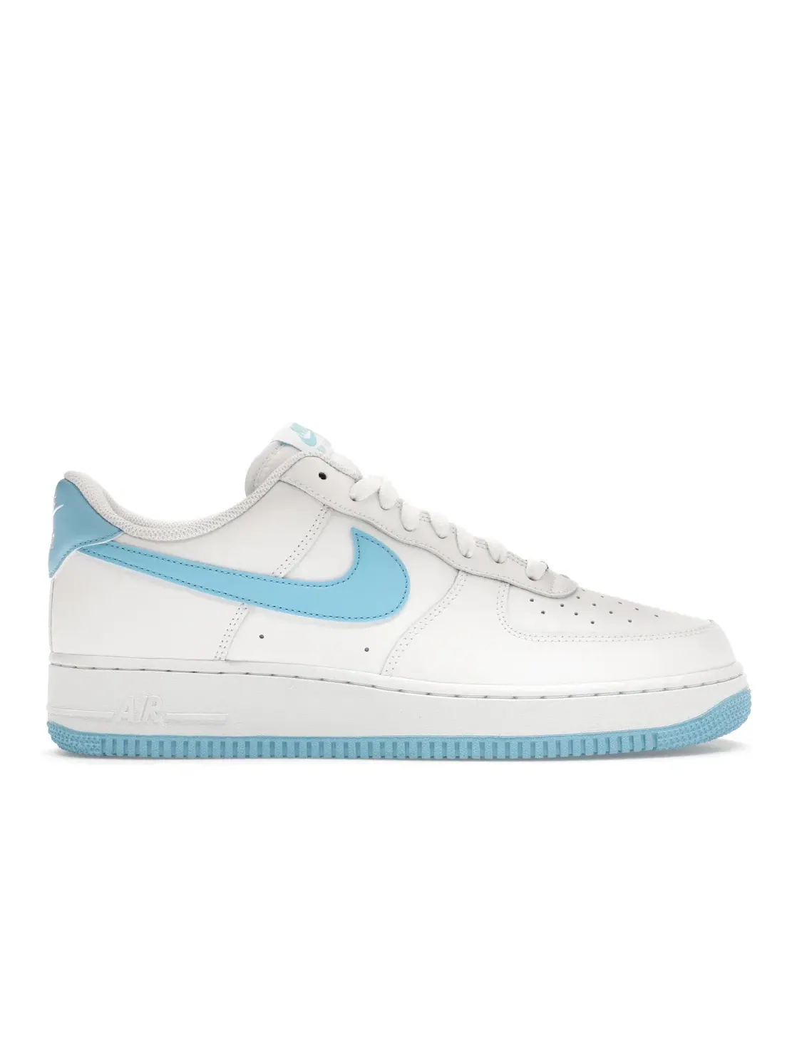Мужские кроссовки кожаные Nike Air Force 1 Low '07 — изображение 1 из 4, белый/белый/синий