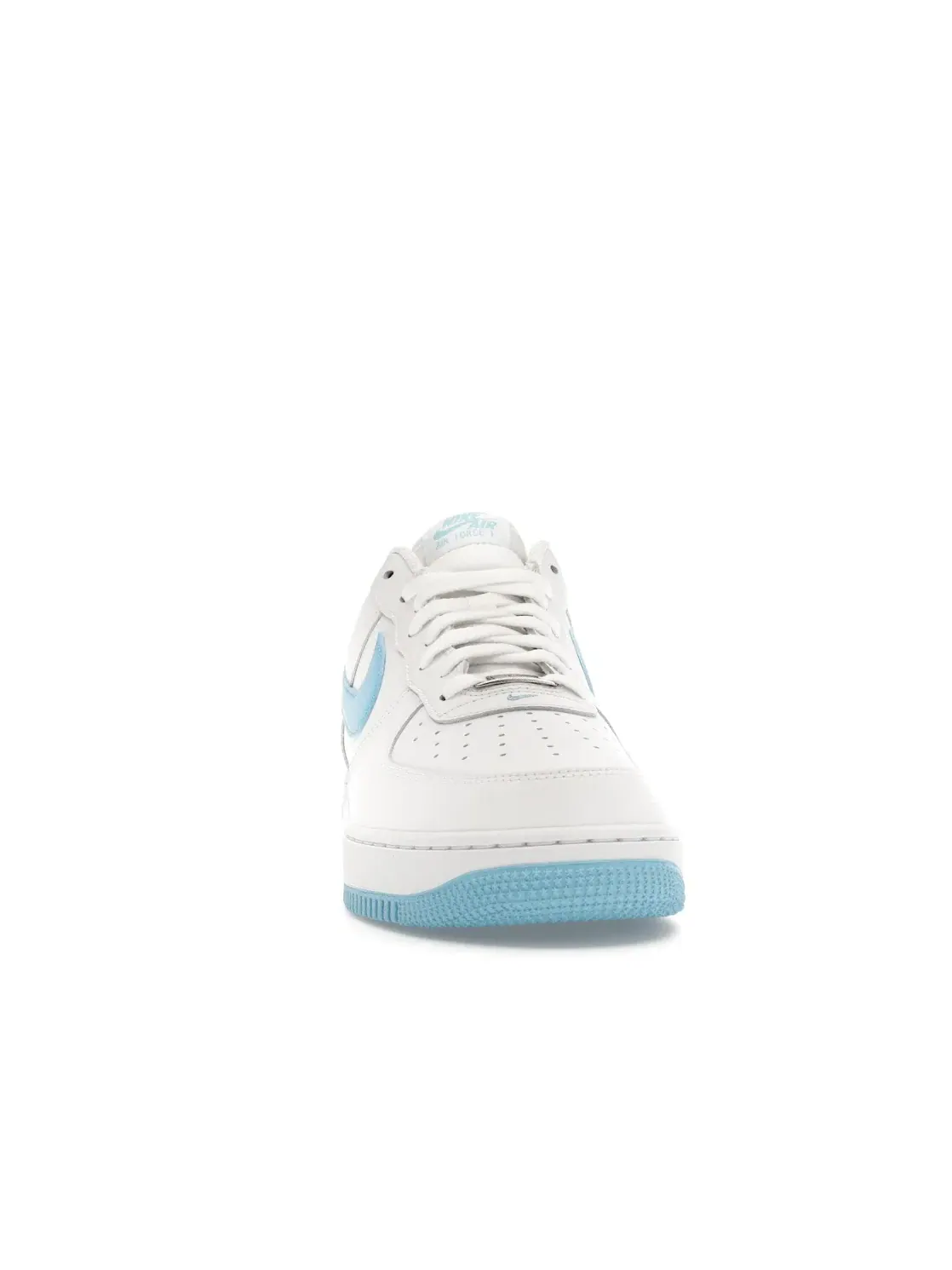 Мужские кроссовки кожаные Nike Air Force 1 Low '07 — изображение 2 из 4, белый/белый/синий