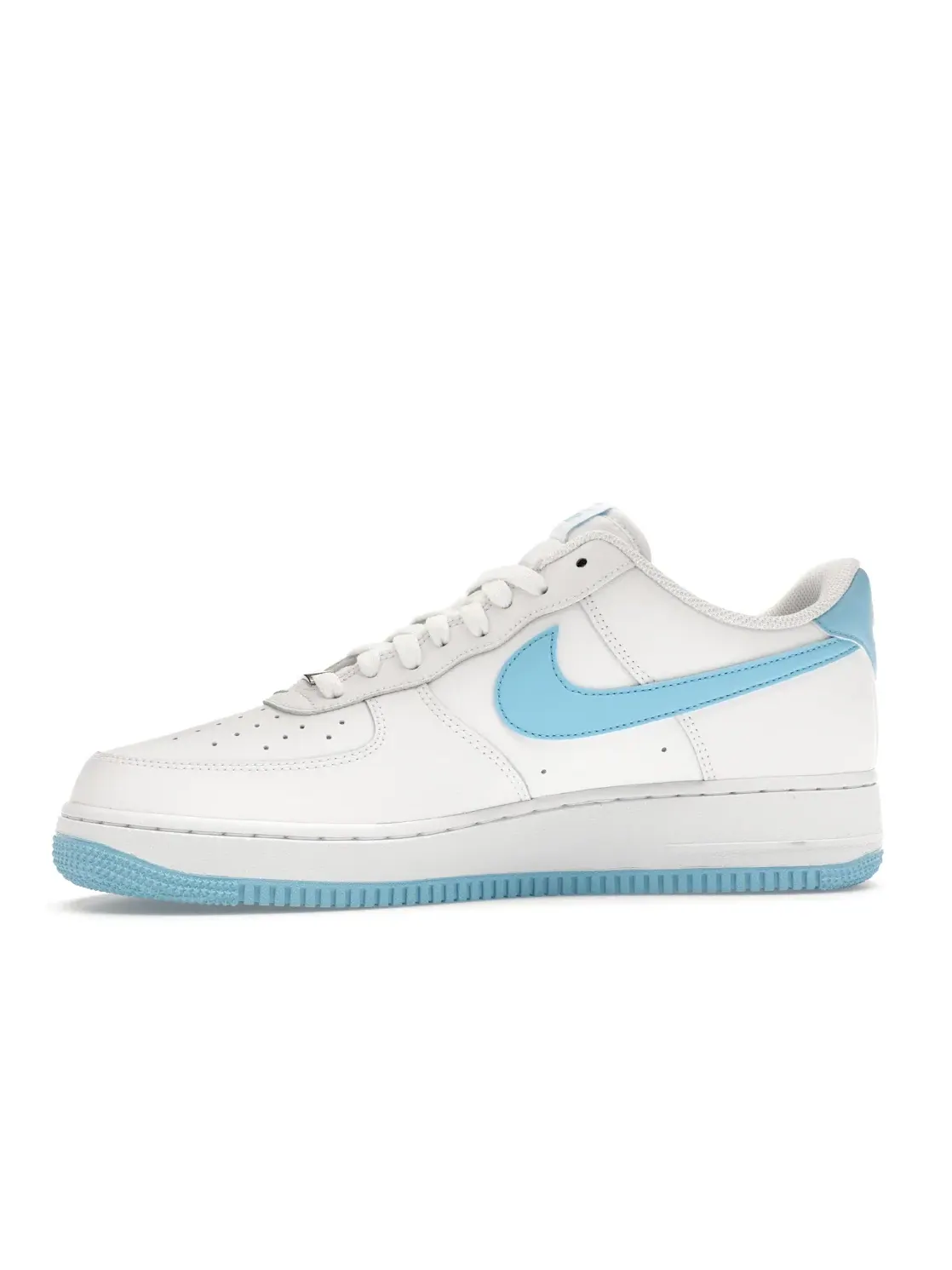 Мужские кроссовки кожаные Nike Air Force 1 Low '07 — изображение 3 из 4, белый/белый/синий