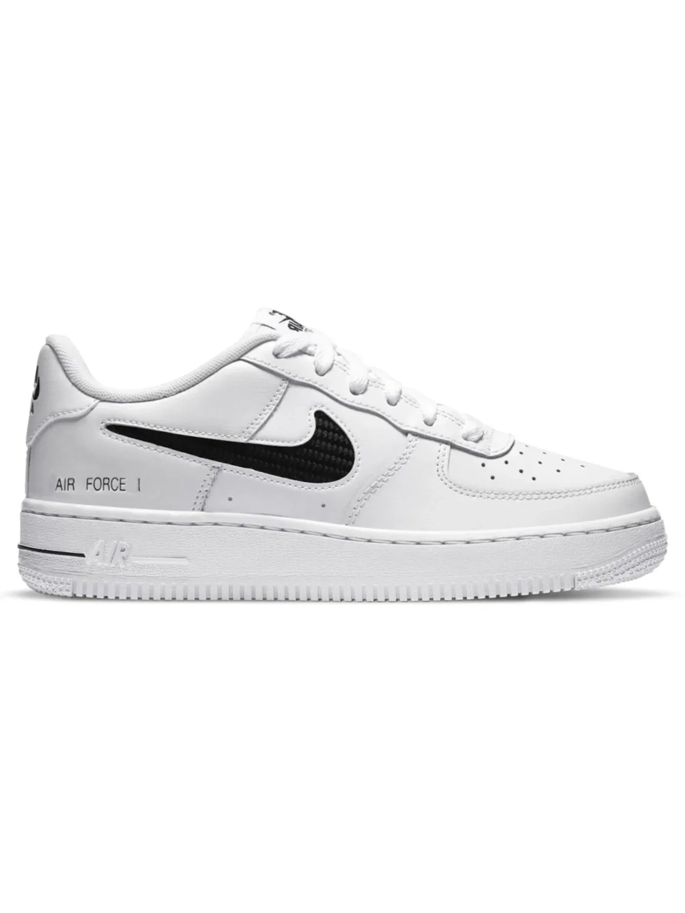Детские кроссовки Lifestyle Nike Air Force 1 Low 07 — изображение 1 из 1, белый/черный