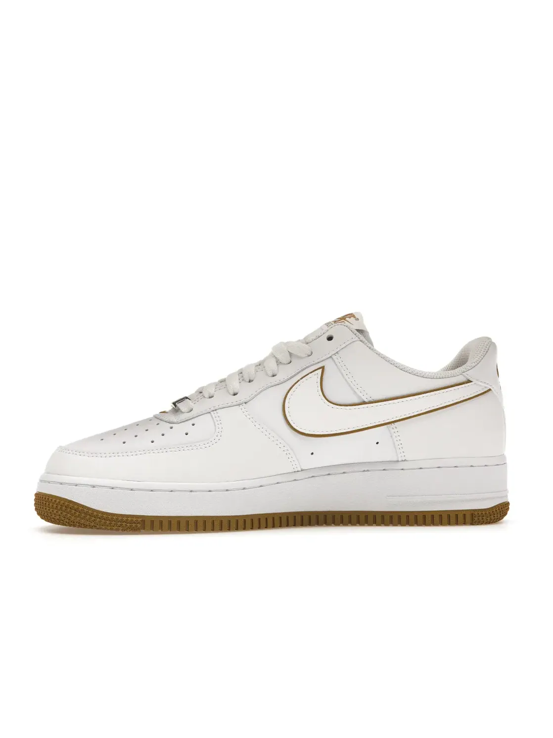 Мужские кроссовки с кожаным верхом Nike Air Force 1 Low '07 — изображение 3 из 4, белый//белый
