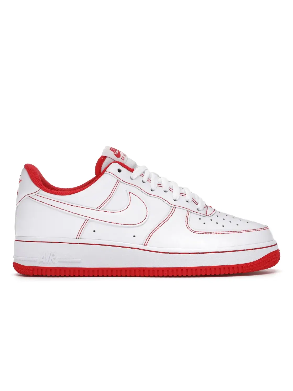 Мужские кроссовки с кожаным верхом Nike Air Force 1 Low '07 — изображение 1 из 4, белый/красный/белый