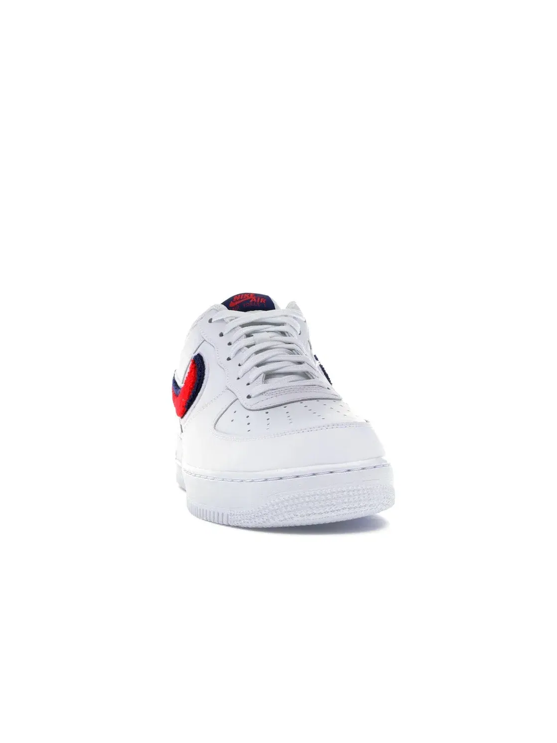 Мужские кроссовки с замшевым свушем Nike Air Force 1 Low — изображение 2 из 4, белый/красный-синий