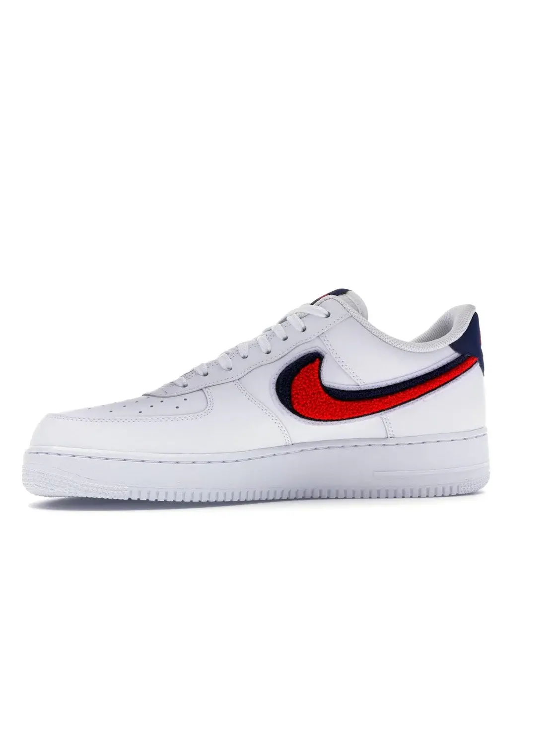 Мужские кроссовки с замшевым свушем Nike Air Force 1 Low — изображение 3 из 4, белый/красный-синий