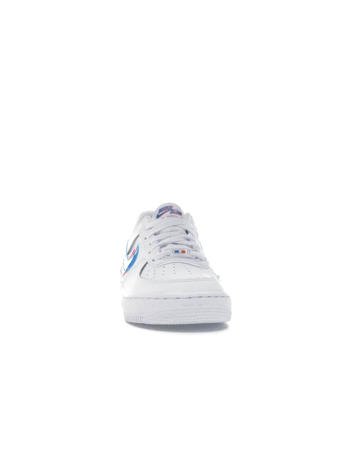 Детские кроссовки для мальчиков с 3D-эффектом Nike Air Force 1 Low — изображение 2 из 4, белый/яркий-синий