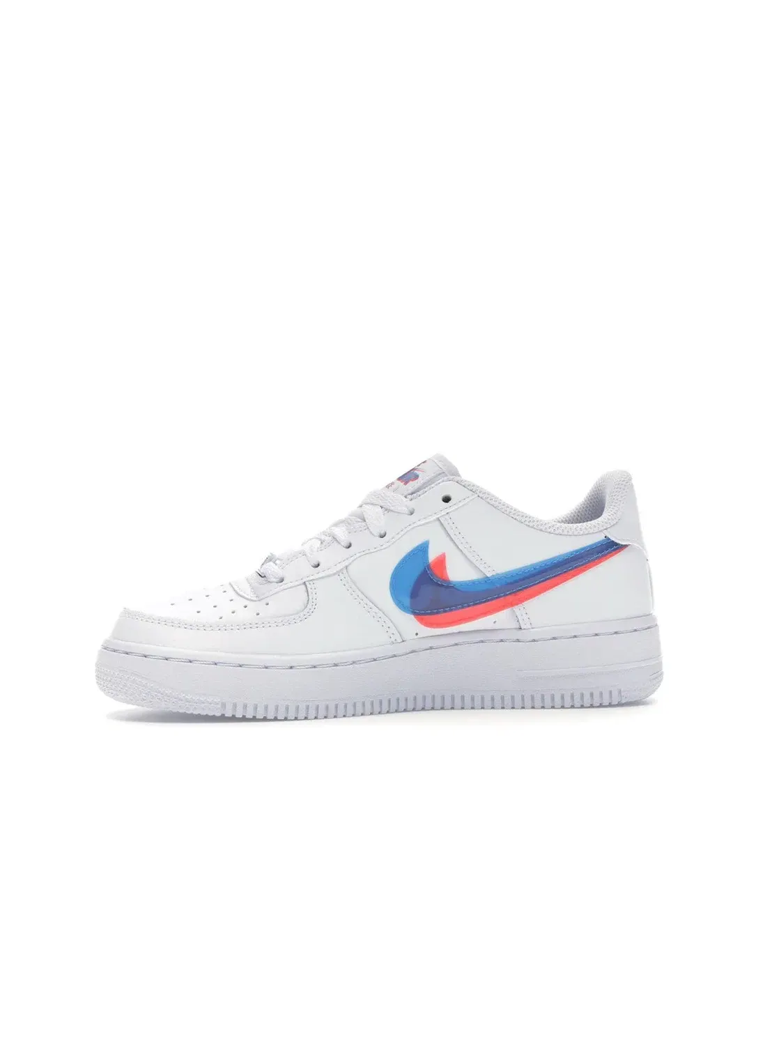 Детские кроссовки для мальчиков с 3D-эффектом Nike Air Force 1 Low — изображение 3 из 4, белый/яркий-синий