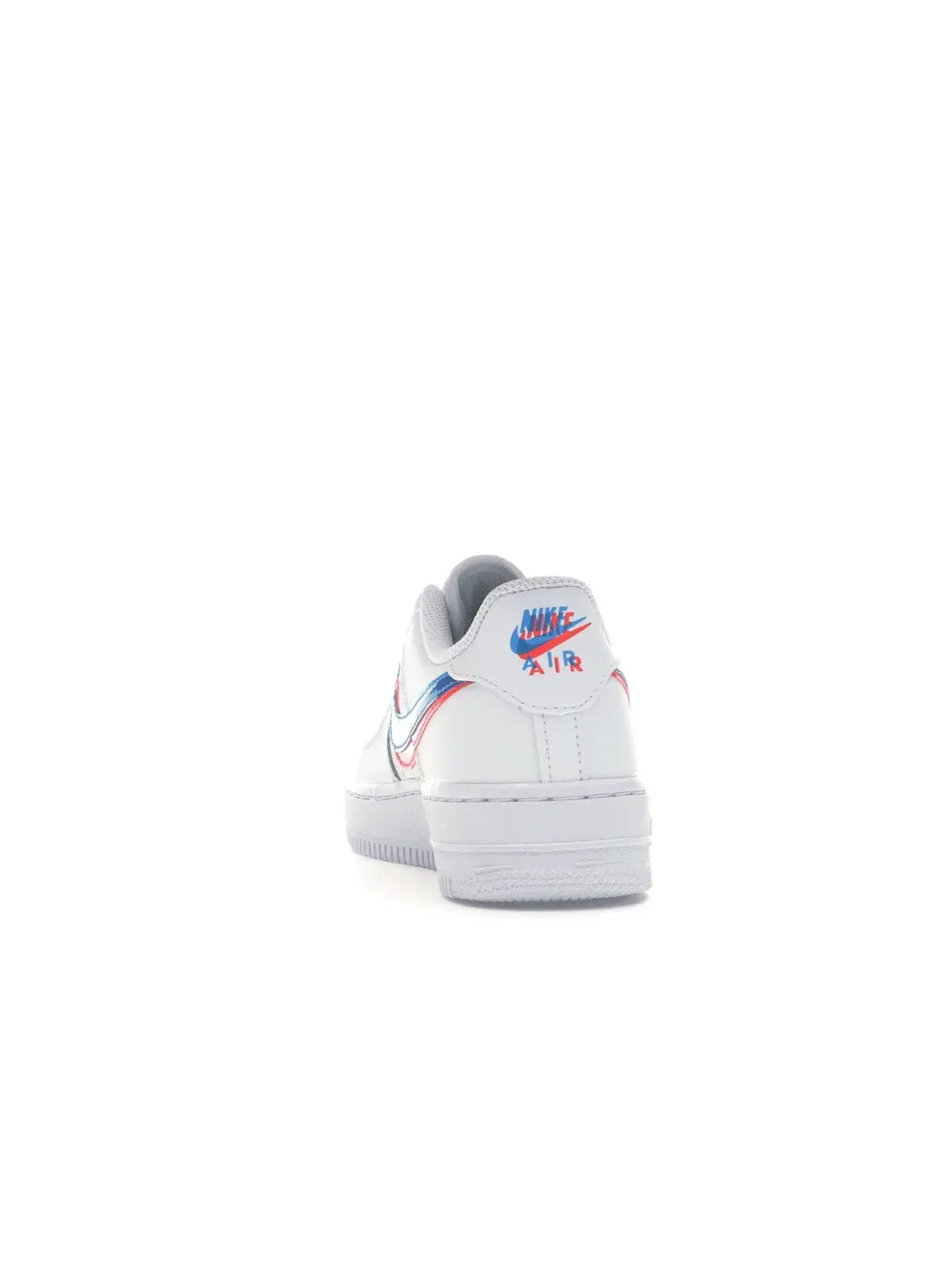Детские кроссовки для мальчиков с 3D-эффектом Nike Air Force 1 Low — изображение 4 из 4, белый/яркий-синий
