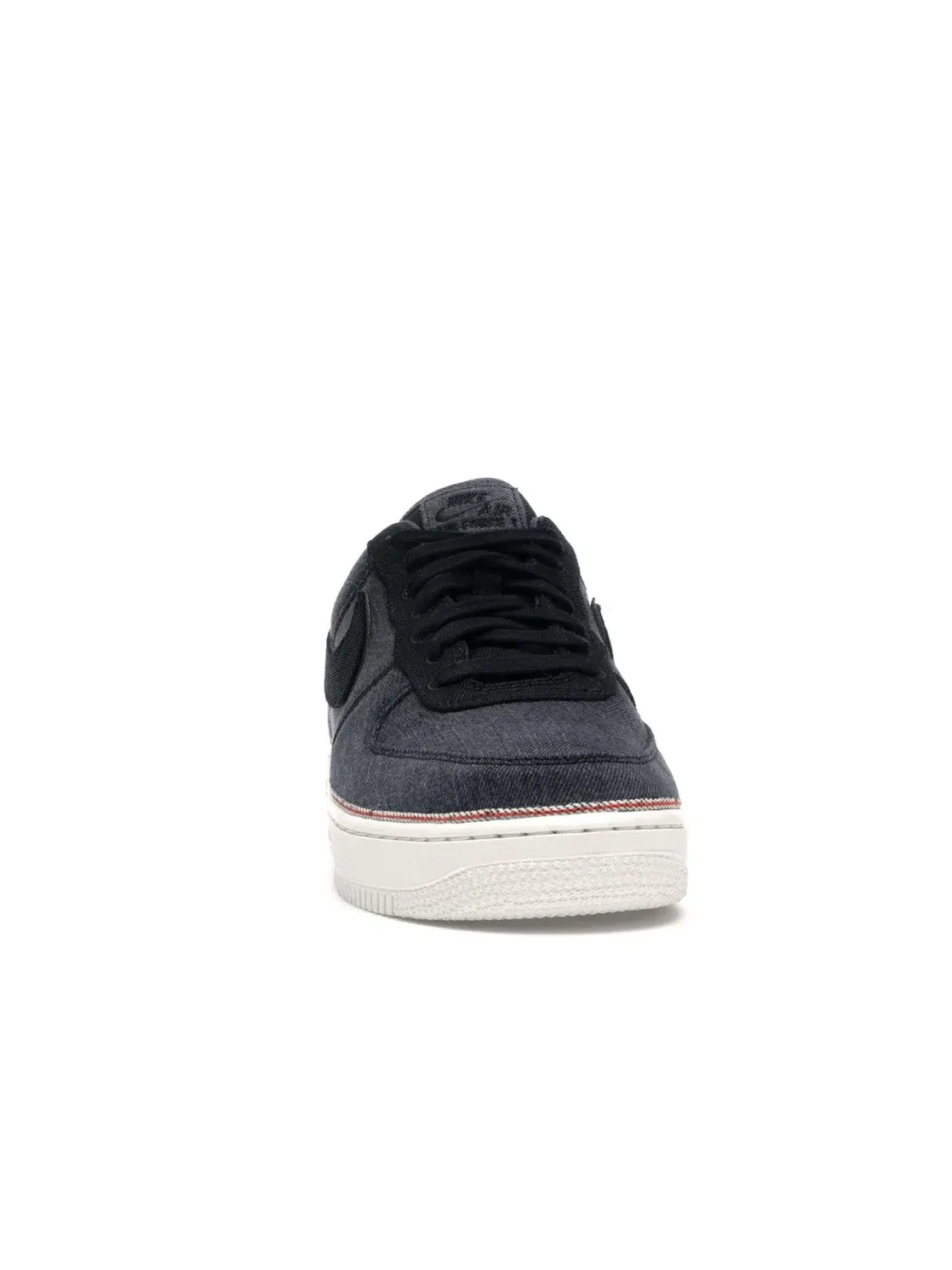 Мужские кроссовки lifestyle из денима Nike Air Force 1 Low — изображение 2 из 4, черный/черный-белый