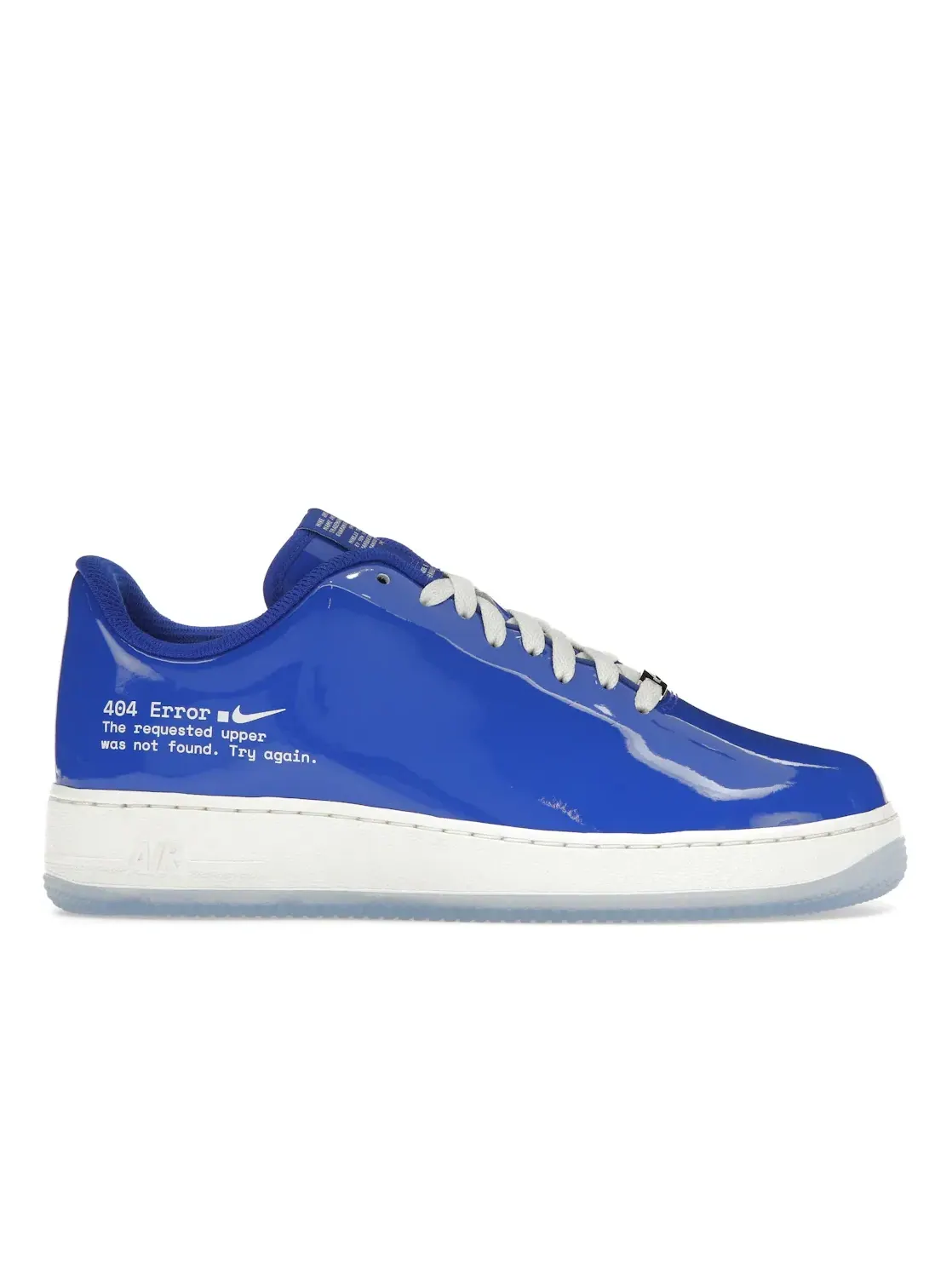 Мужские кроссовки с блестящим верхом Nike Air Force 1 Low — изображение 1 из 4, синий/белый