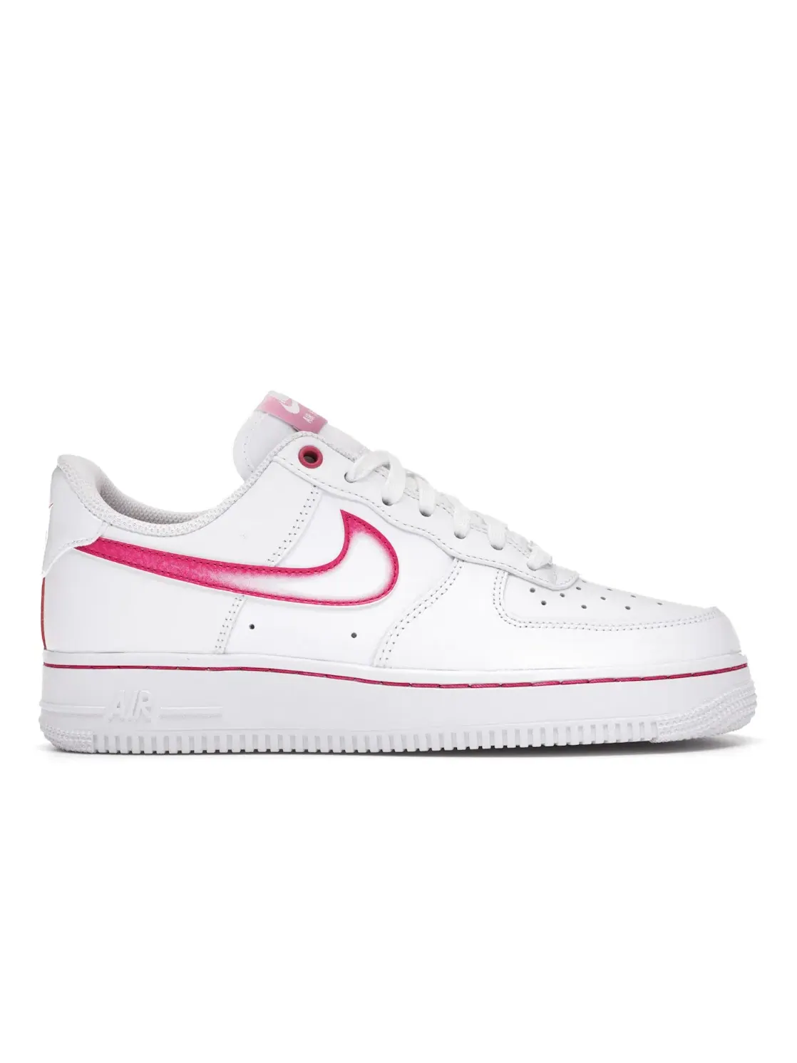 Женские кроссовки Lifestyle с принтом Nike Air Force 1 Low Nike — изображение 1 из 4, белый/белый-розовый