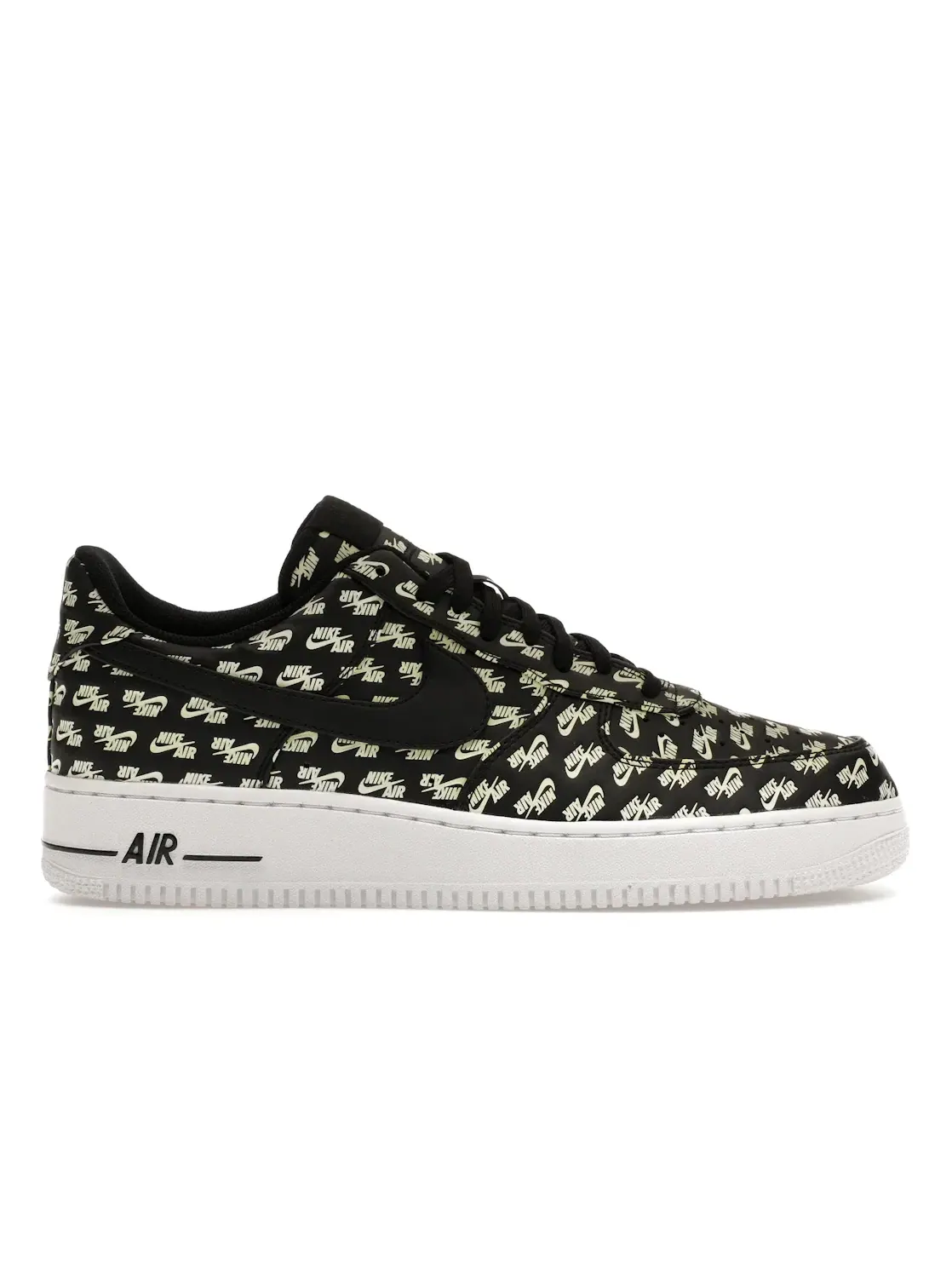 Мужские кроссовки с принтом Nike Air Force 1 Low Nike — изображение 1 из 4, черный/черный-белый