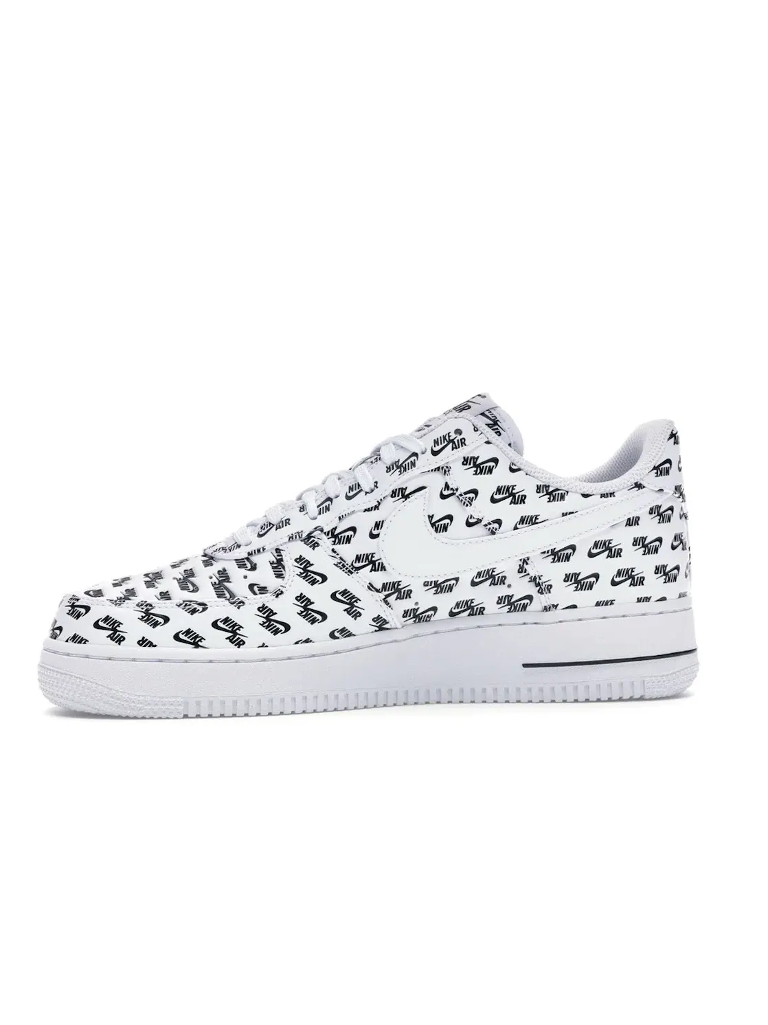Мужские кроссовки с принтом Nike Air Force 1 Low All Over Logo — изображение 3 из 4, белый/белый-черный