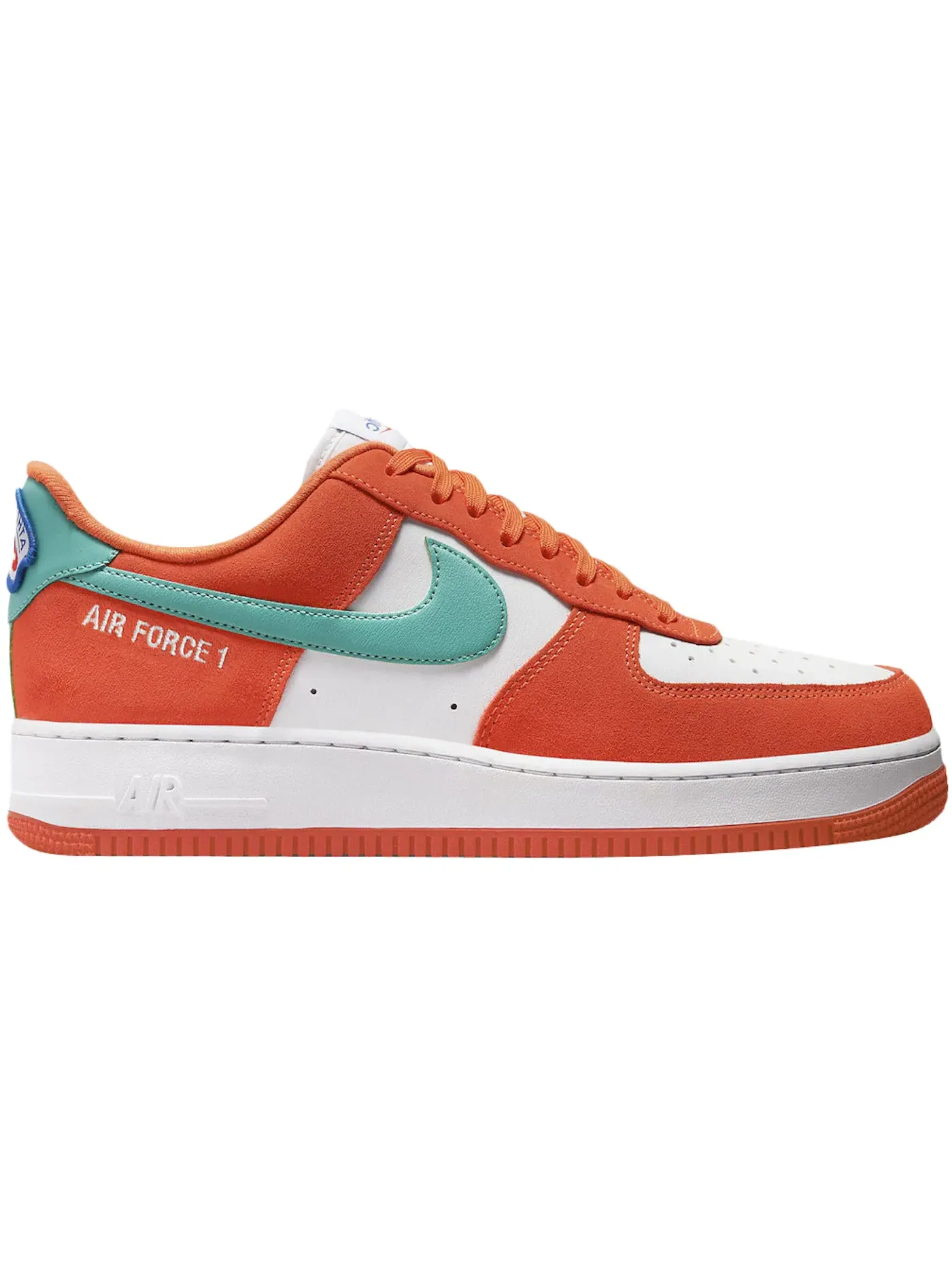 Мужские кроссовки с замшевыми вставками Nike Air Force 1 Low '07 LV8 Athletic Club White Orange — изображение 1 из 1
