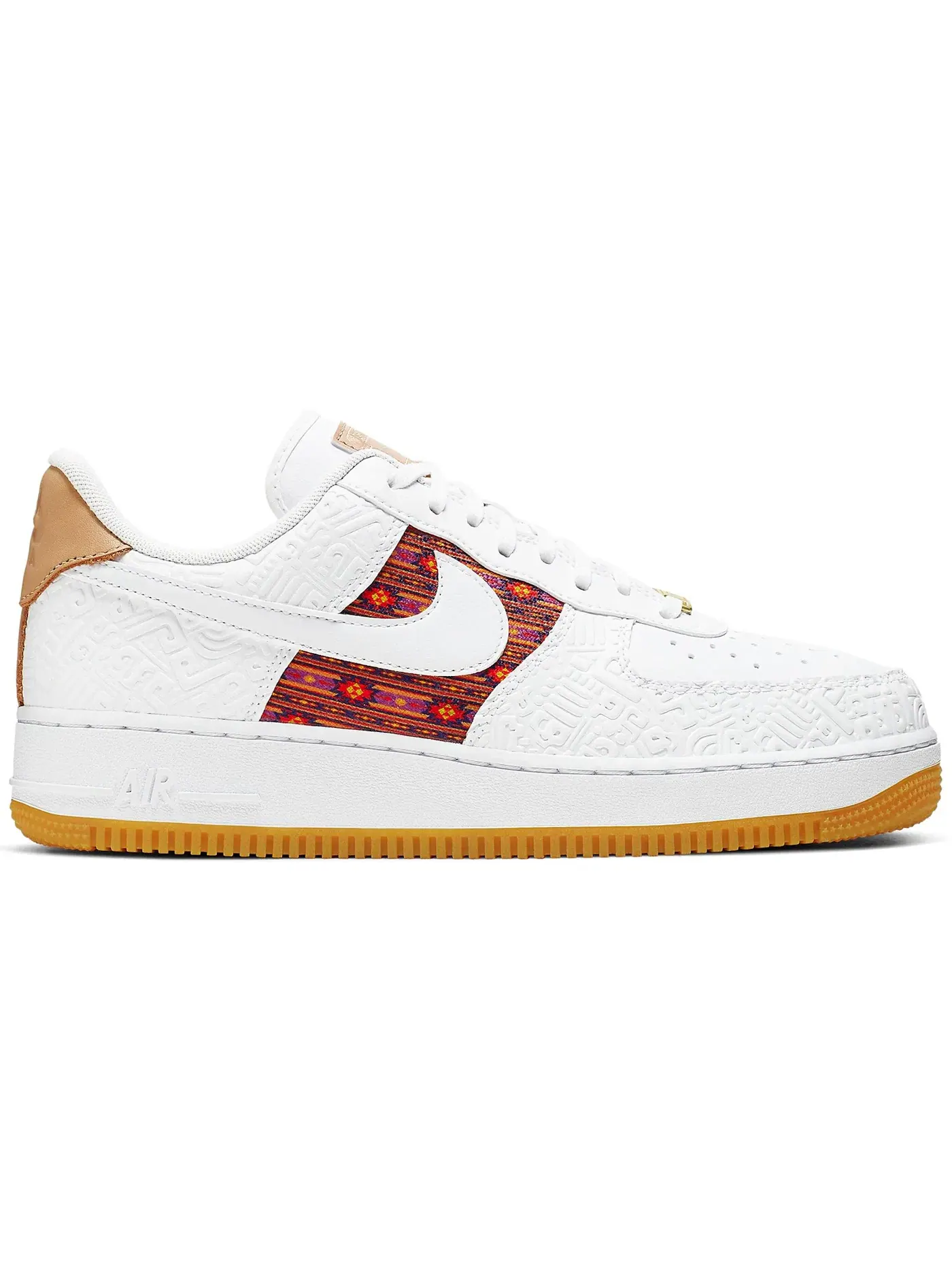 Мужские кроссовки повседневные Nike Air Force 1 Low Nike — изображение 1 из 1, белый/мульти--бежевый