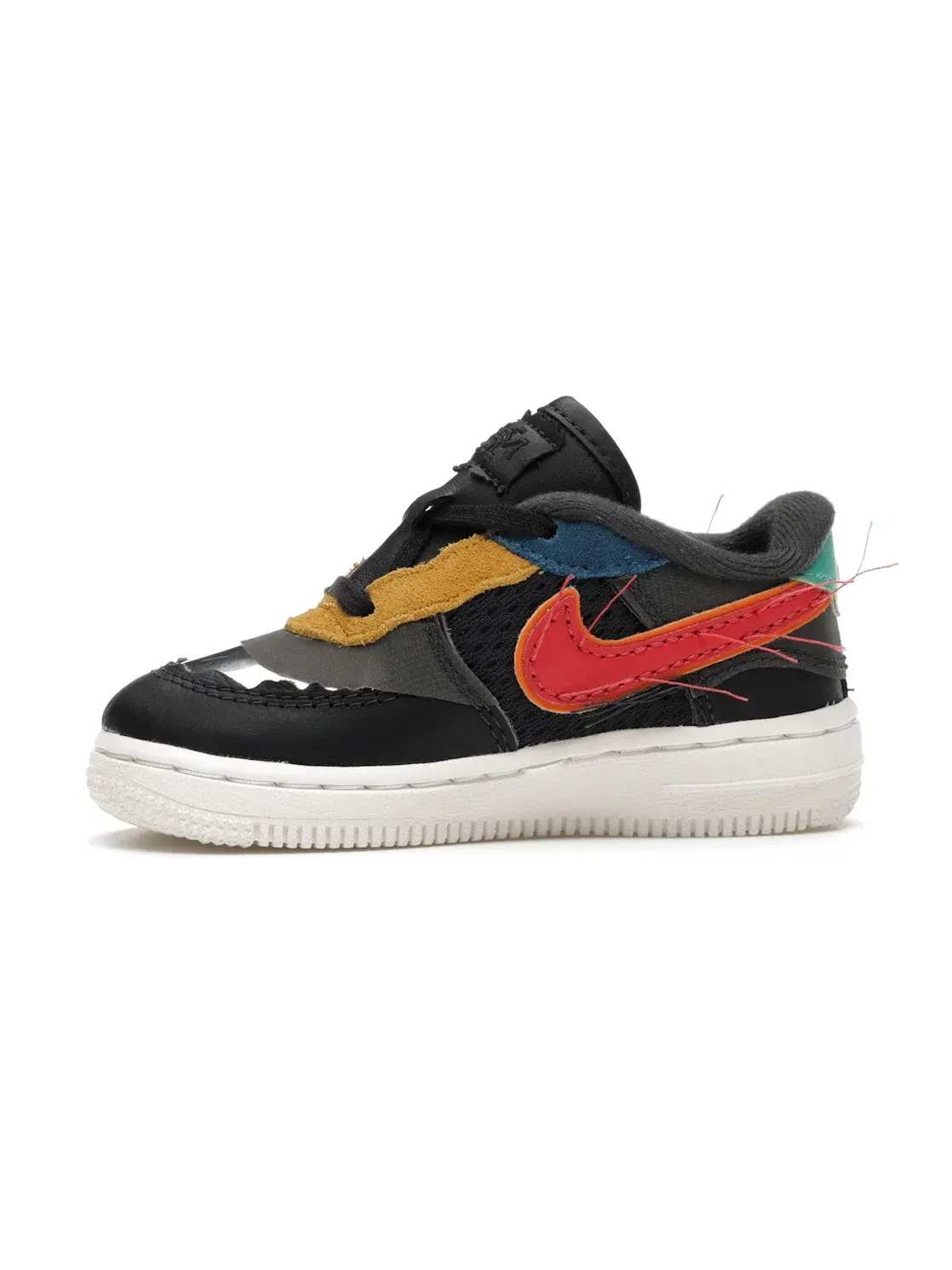 Детские кроссовки Lifestyle Nike Air Force 1 Low — изображение 3 из 4, темный серый/--красный