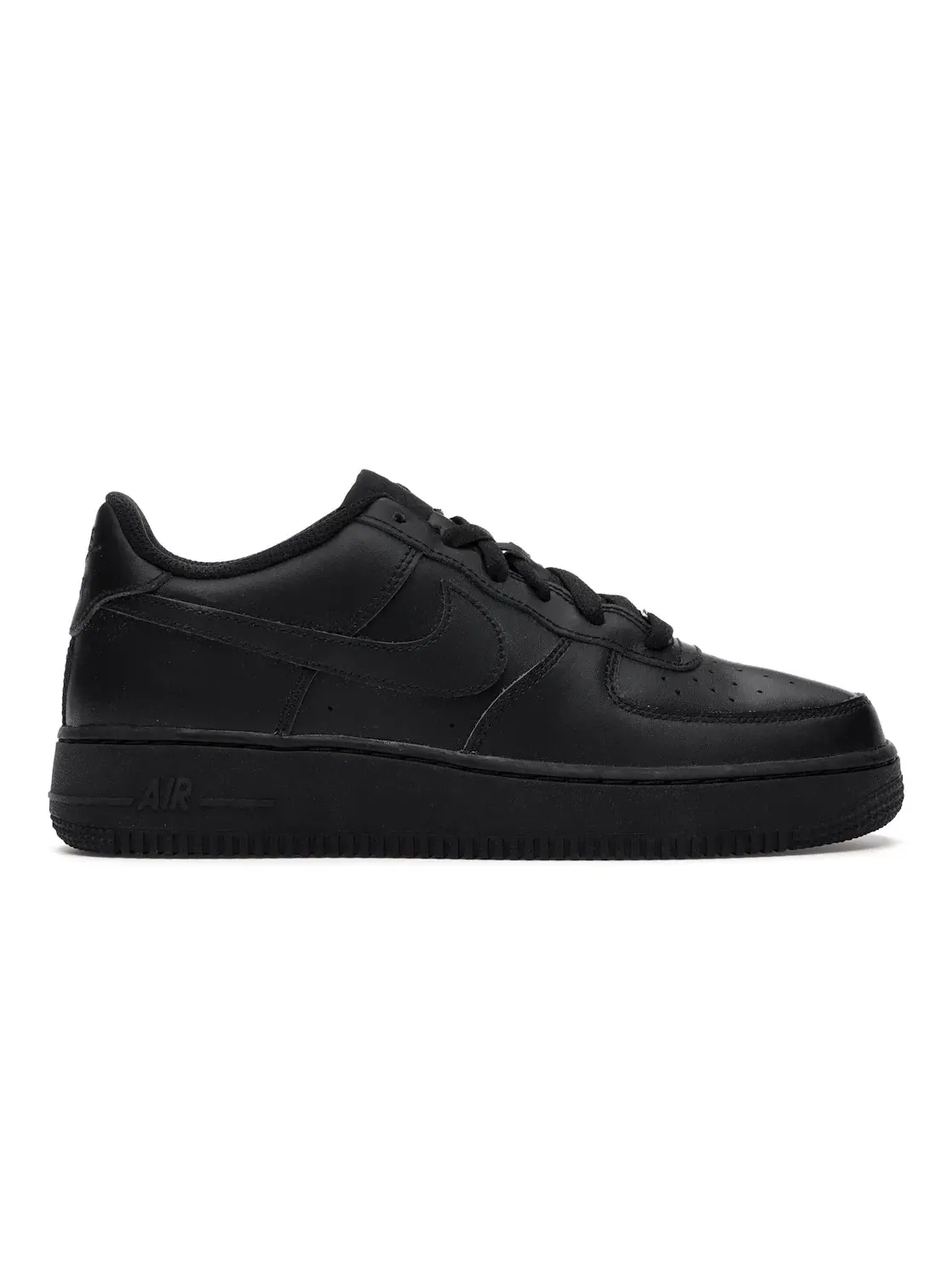 Детские кроссовки для мальчиков и девочек с низким профилем Nike Air Force 1 Low — изображение 1 из 4, черный/черный