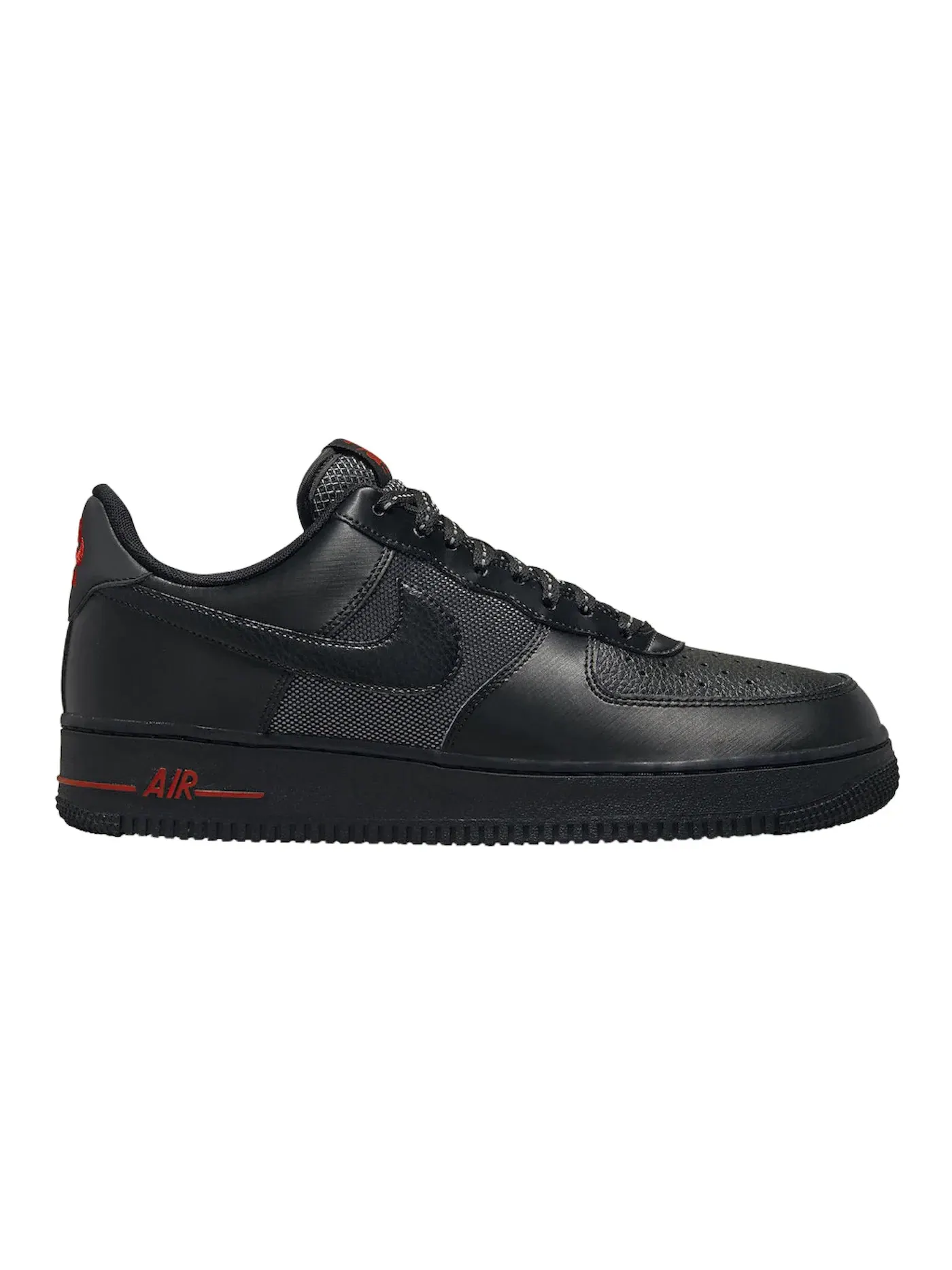 Мужские кроссовки Lifestyle из сетки Nike Air Force 1 Low — изображение 1 из 1, черный/красный