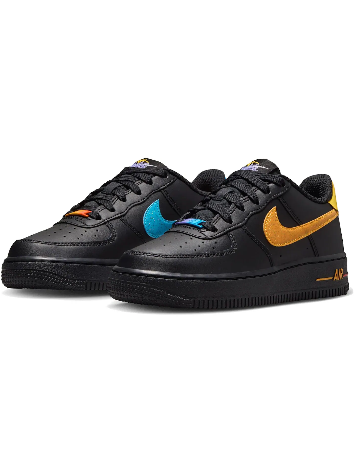 Детские кроссовки Lifestyle Nike Air Force 1 Low — изображение 1 из 2, черный/оранжевый/красный